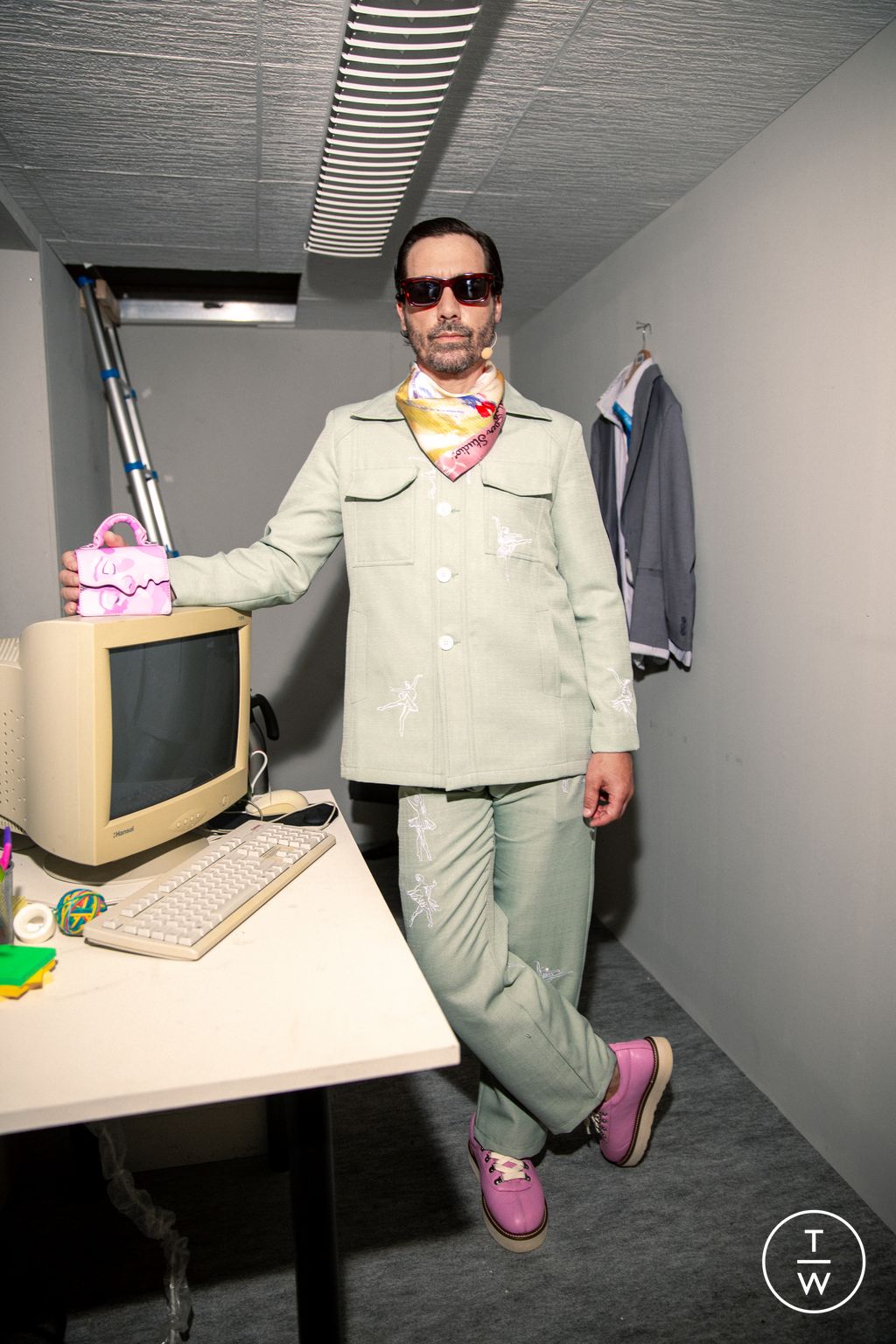 Fashion Week Paris Spring/Summer 2024 look 6 from the Kidsuper collection 男装