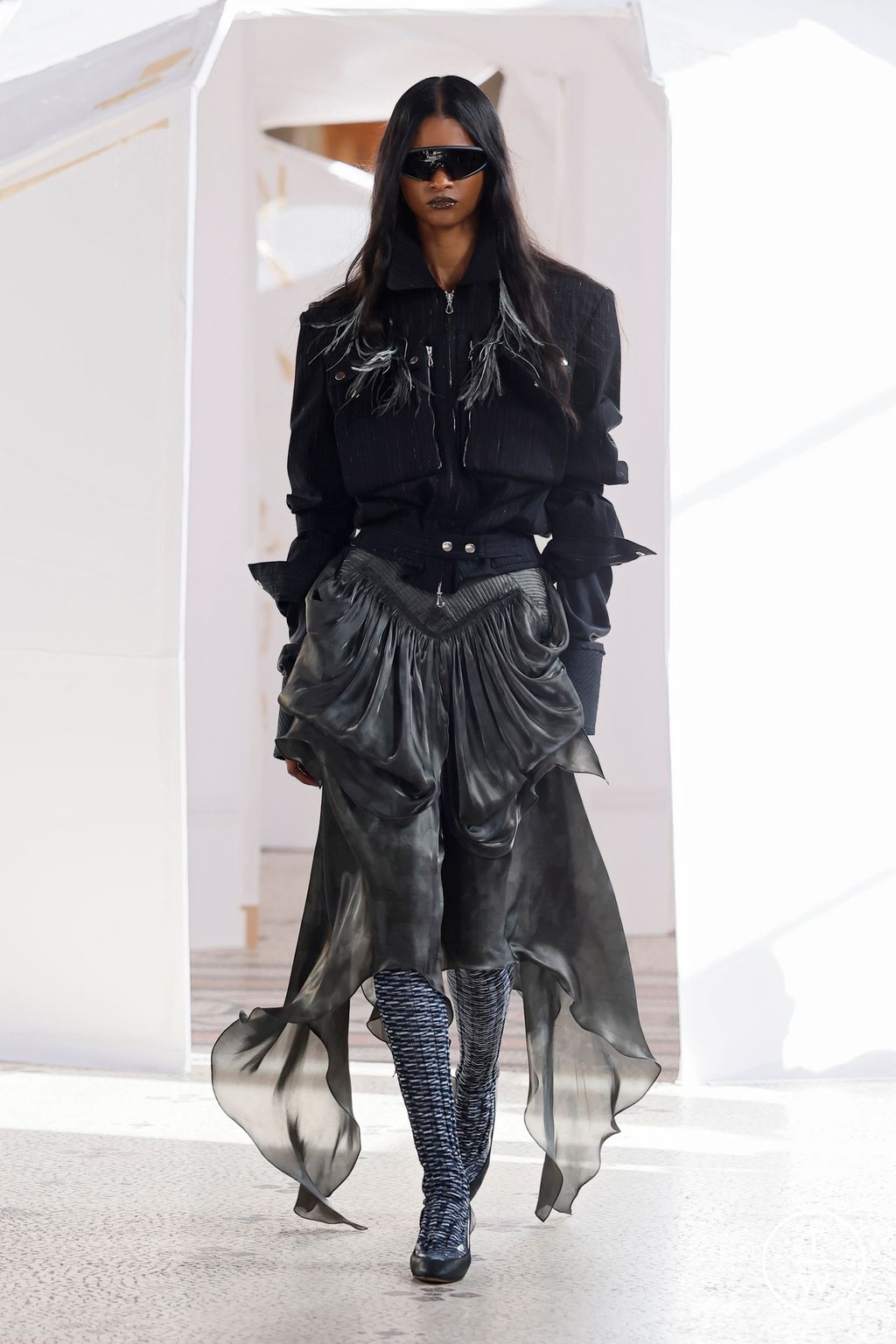Fashion Week Paris Fall/Winter 2026 look 13 from the Kiko Kostadinov collection womenswear