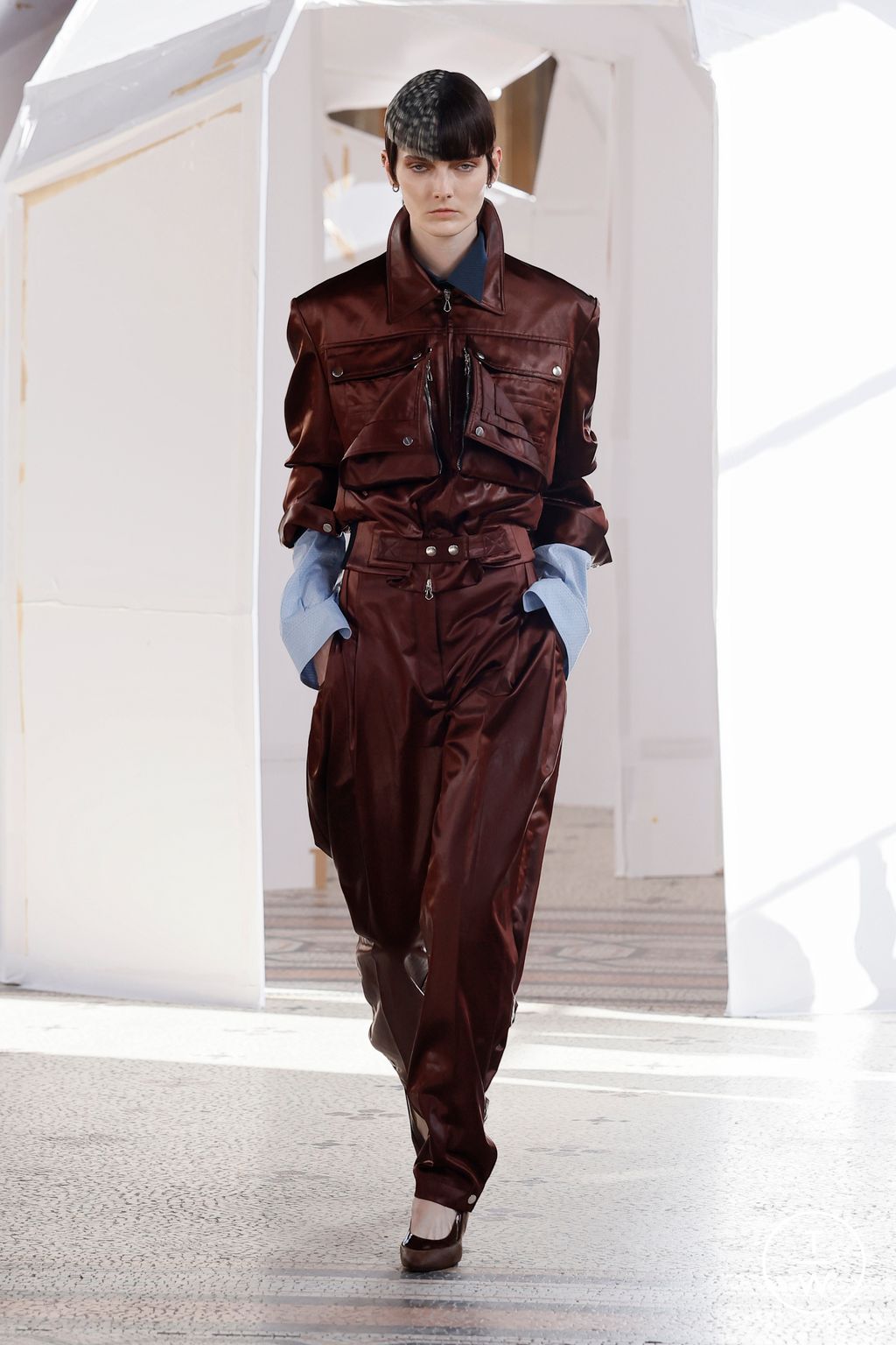 Fashion Week Paris Fall/Winter 2026 look 20 from the Kiko Kostadinov collection womenswear