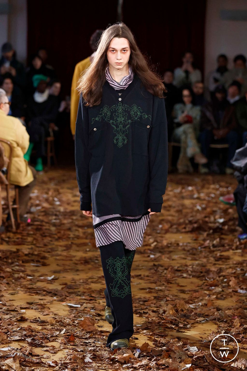 Fashion Week Paris Fall/Winter 2025 look 25 from the Kiko Kostadinov collection menswear