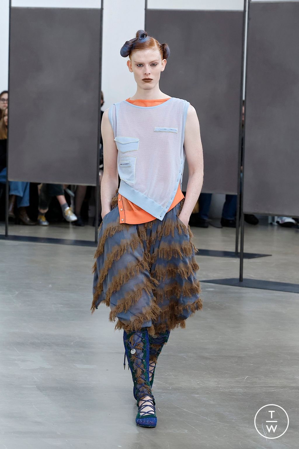 Fashion Week Paris Spring/Summer 2026 look 37 from the Kiko Kostadinov collection 女装