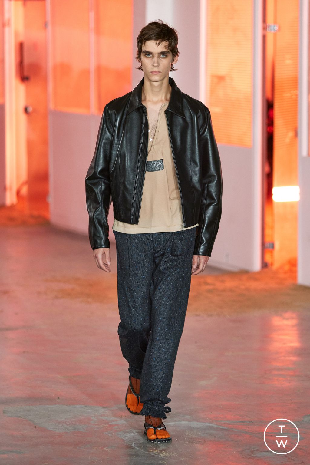 Fashion Week Paris Spring/Summer 2026 look 10 from the Kiko Kostadinov collection menswear