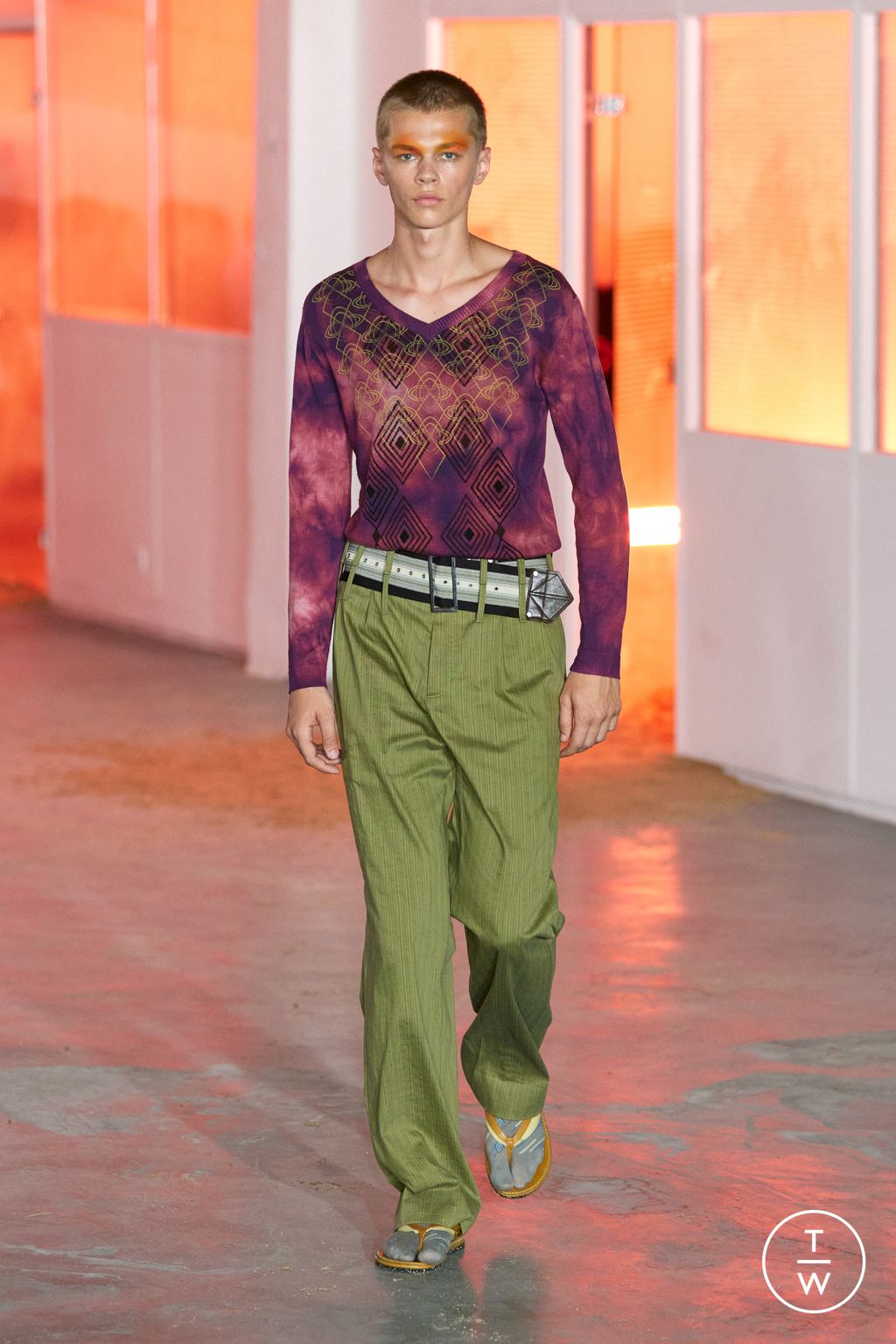 Fashion Week Paris Spring/Summer 2026 look 12 from the Kiko Kostadinov collection menswear