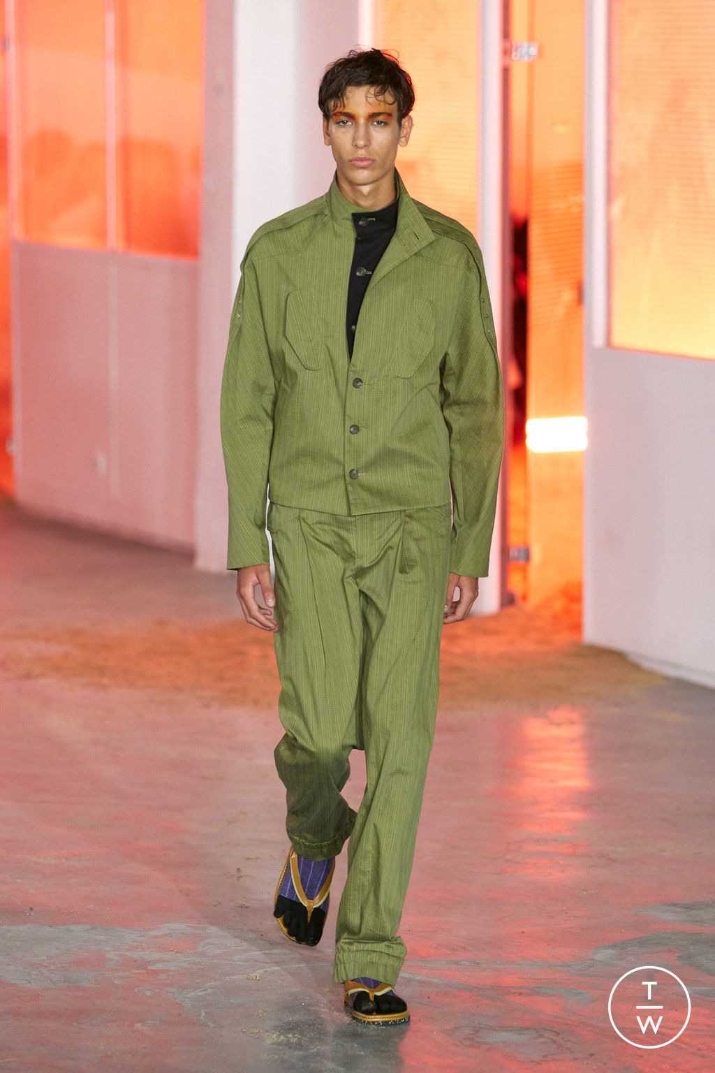 Fashion Week Paris Spring/Summer 2026 look 13 from the Kiko Kostadinov collection menswear