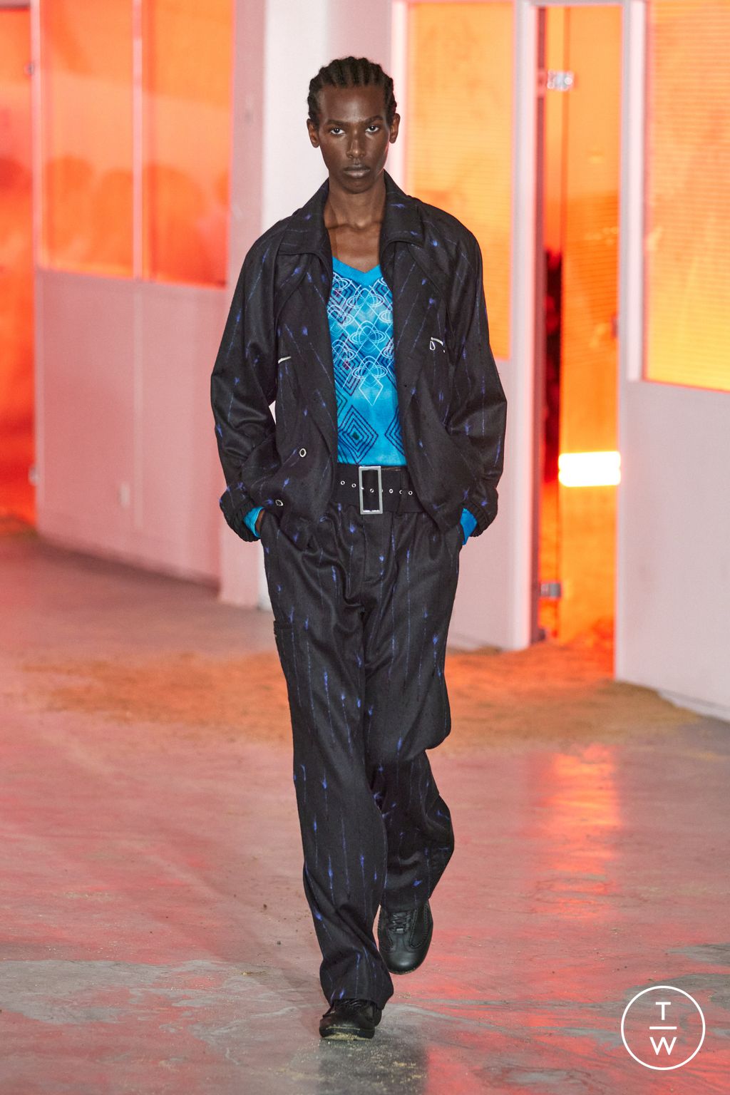 Fashion Week Paris Spring/Summer 2026 look 38 from the Kiko Kostadinov collection menswear