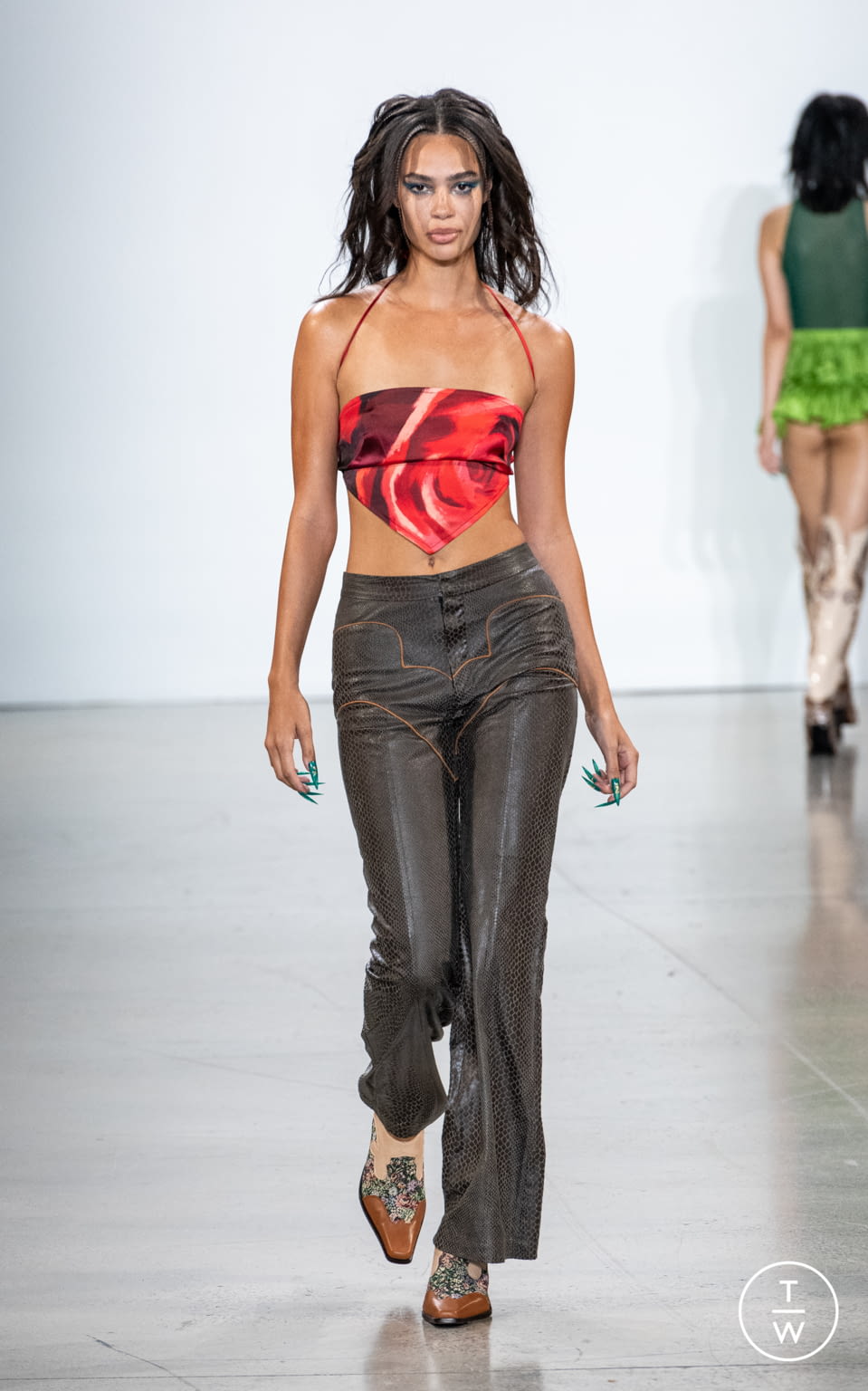 Fashion Week New York Spring/Summer 2022 look 7 from the Kim Shui collection womenswear