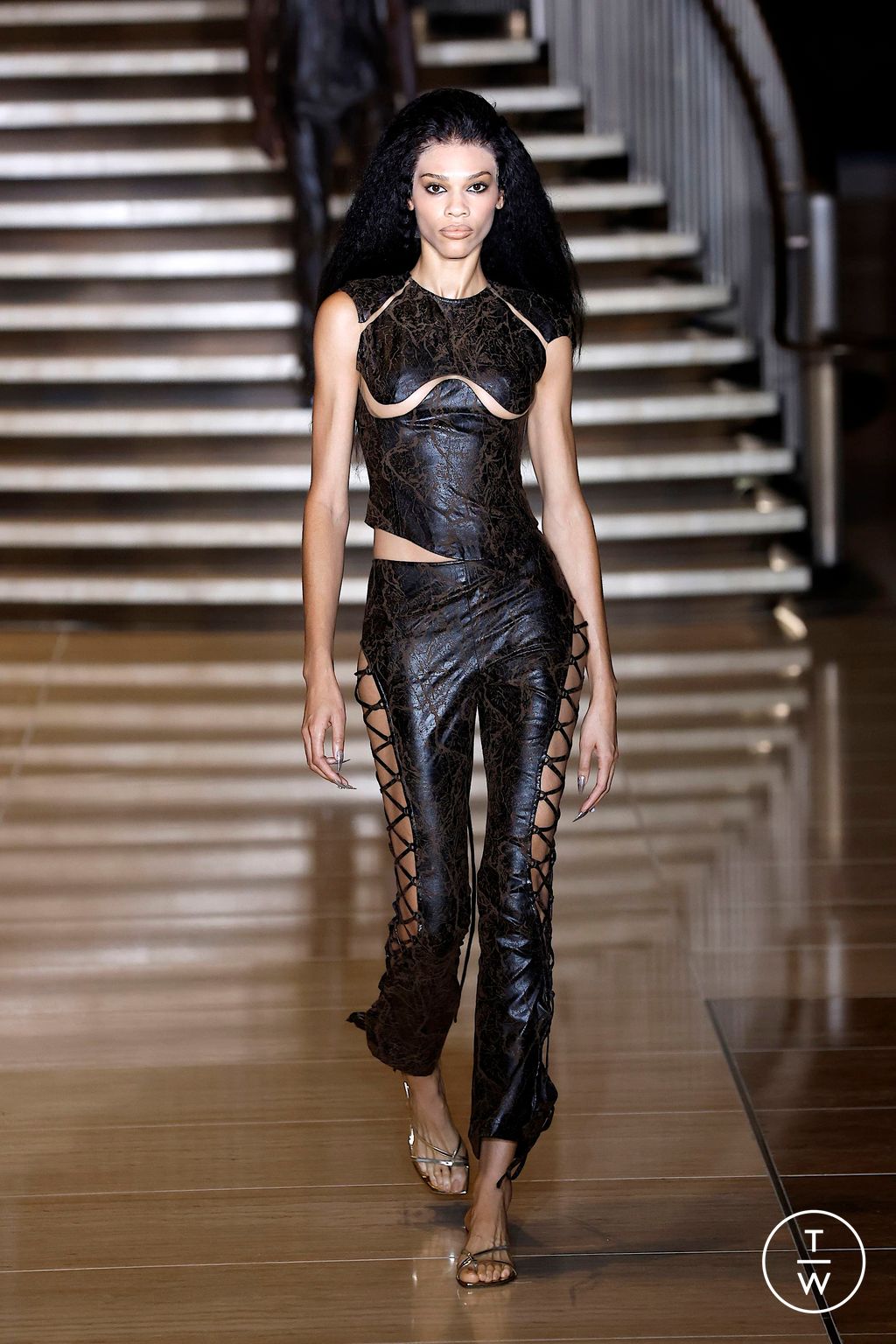 Fashion Week New York Spring/Summer 2025 look 8 from the Kim Shui collection womenswear