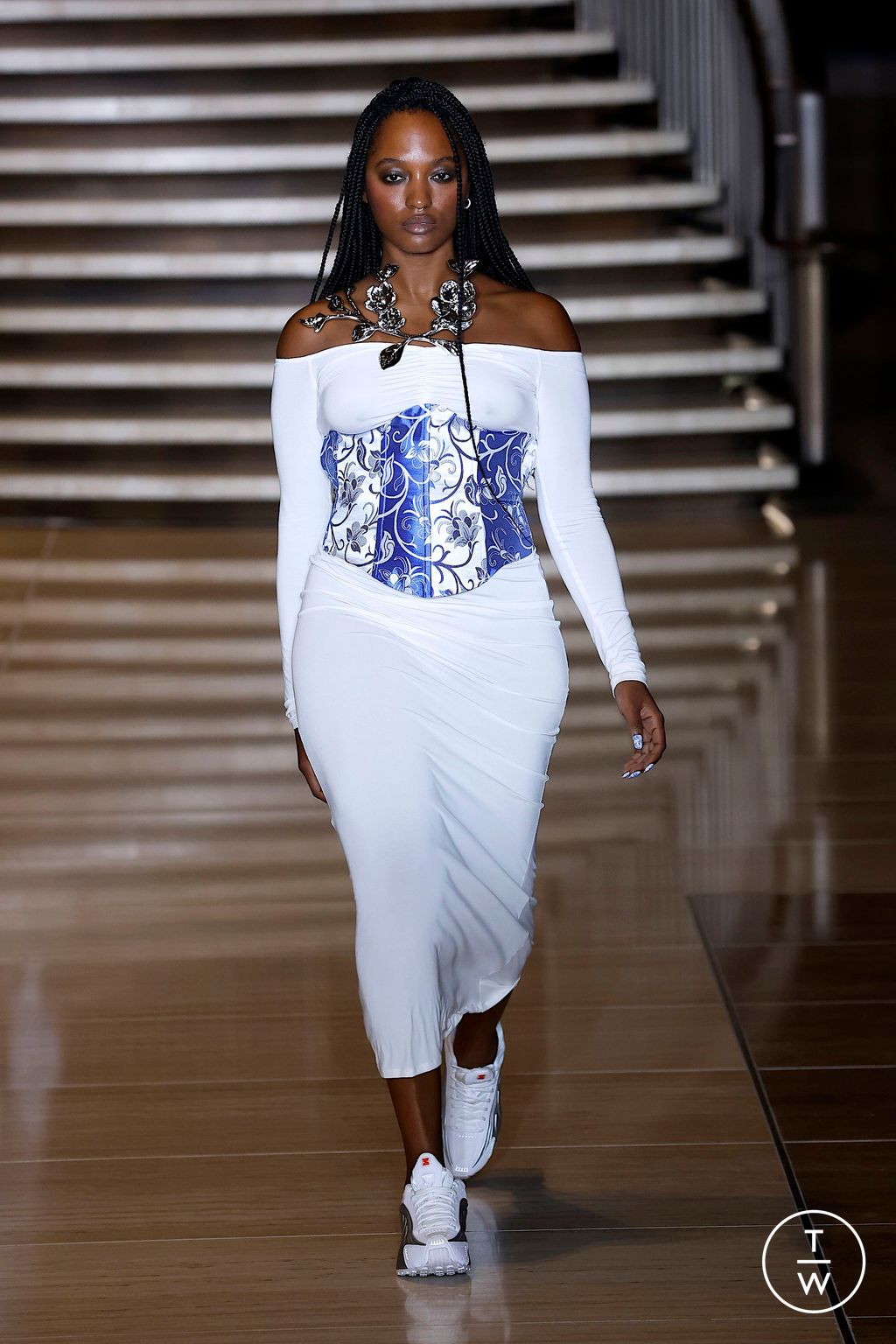 Fashion Week New York Spring/Summer 2025 look 30 from the Kim Shui collection womenswear