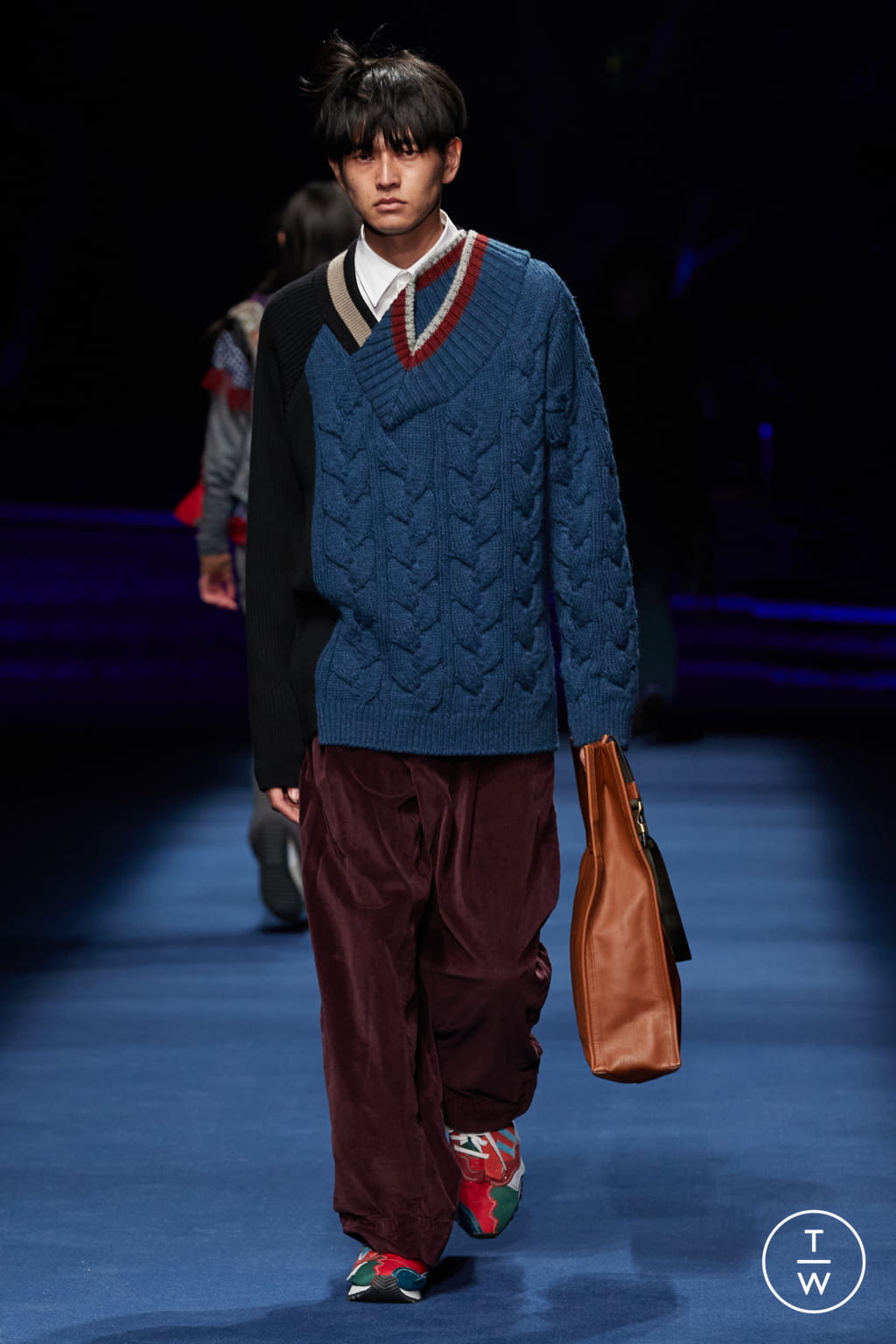 Fashion Week Paris Fall/Winter 2021 look 6 from the Kolor collection 男装