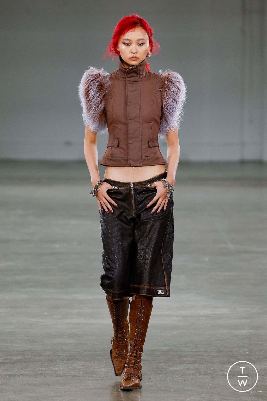 Fashion Week London Fall/Winter 2024 look 11 from the KNWLS collection womenswear