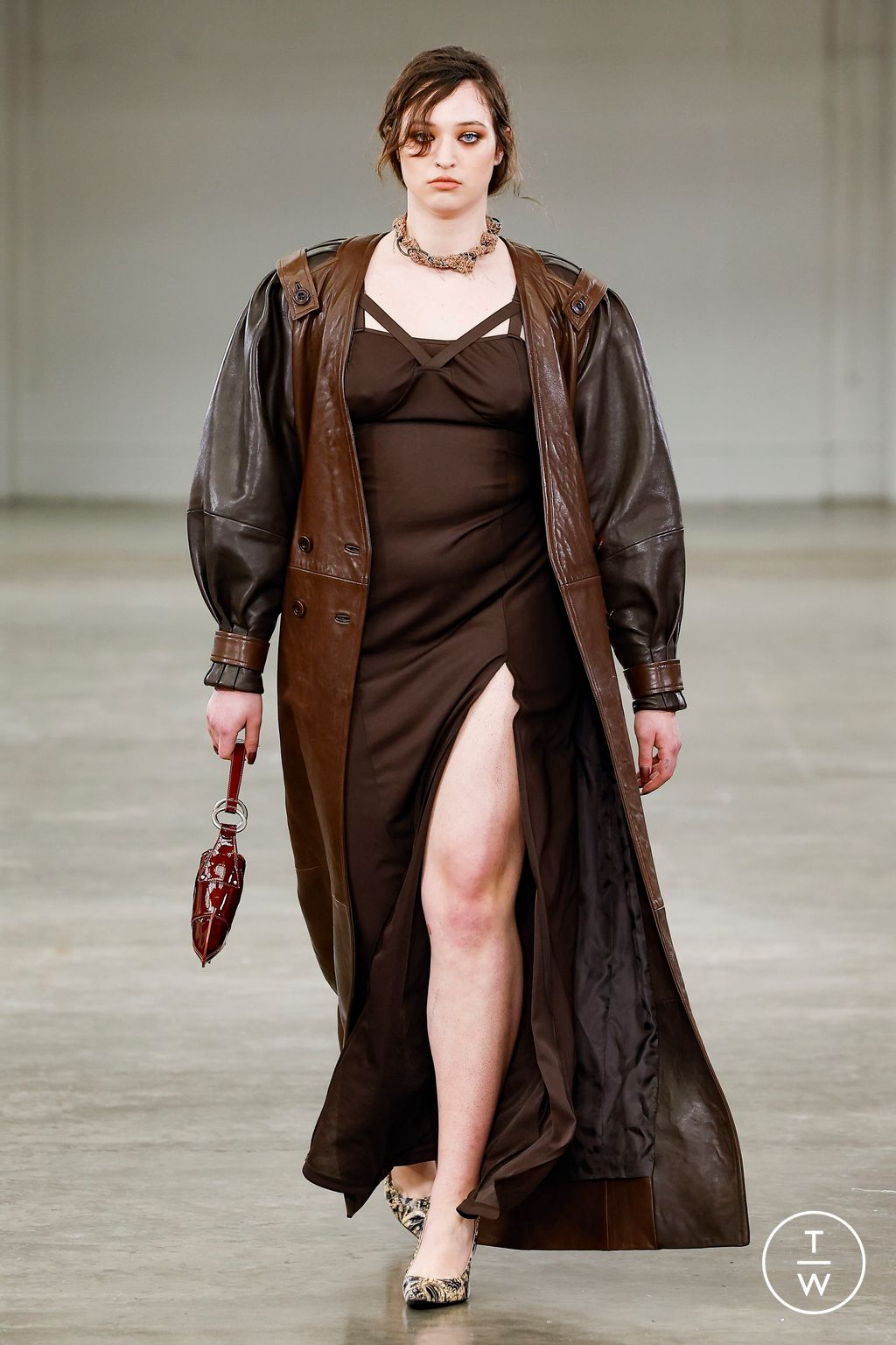 Fashion Week London Fall/Winter 2024 look 13 from the KNWLS collection womenswear