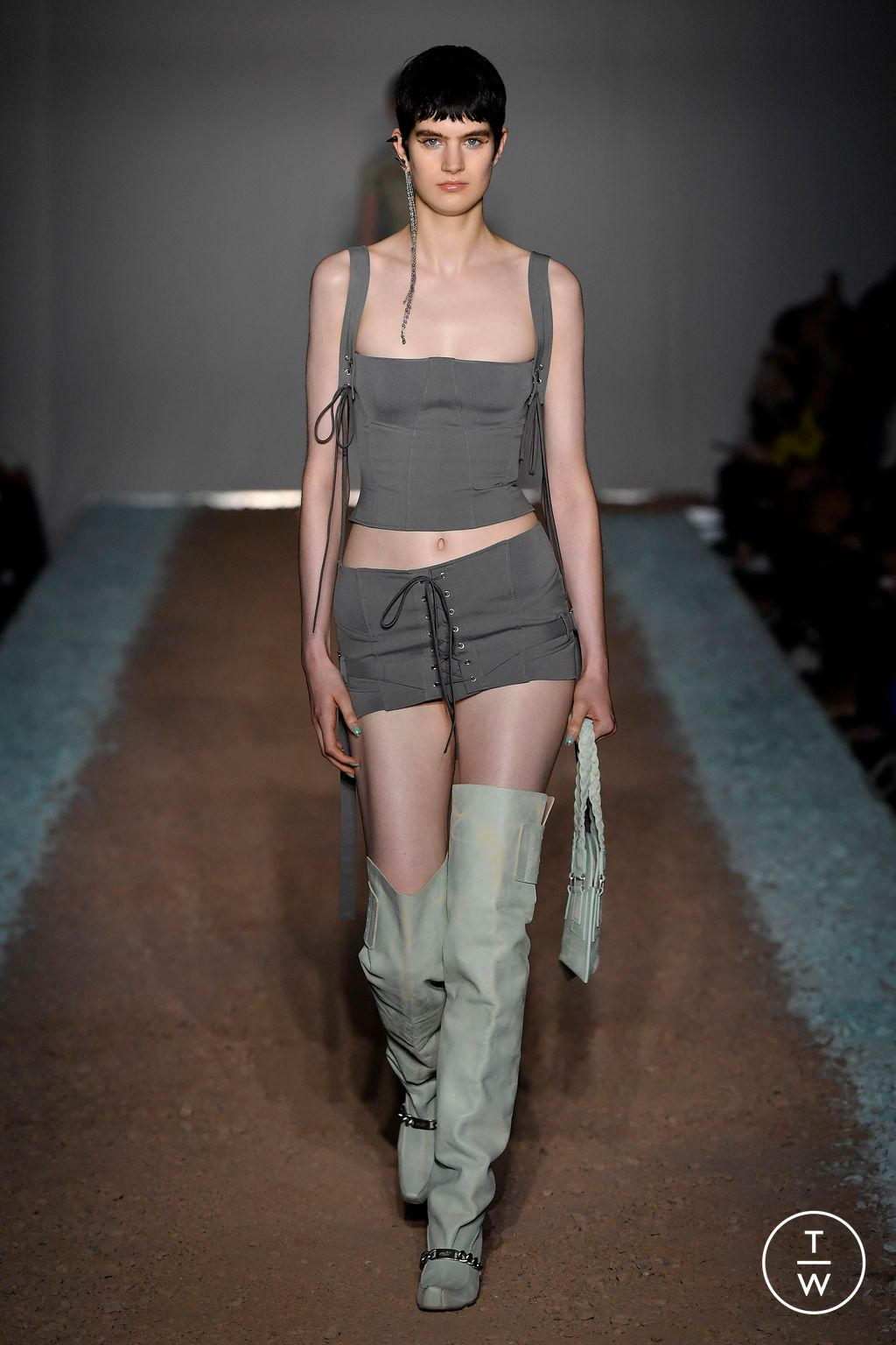 Fashion Week London Spring/Summer 2024 look 29 from the KNWLS collection womenswear