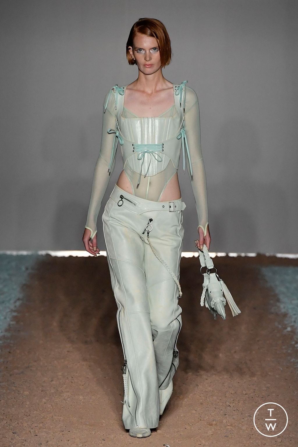 Fashion Week London Spring/Summer 2024 look 32 from the KNWLS collection womenswear