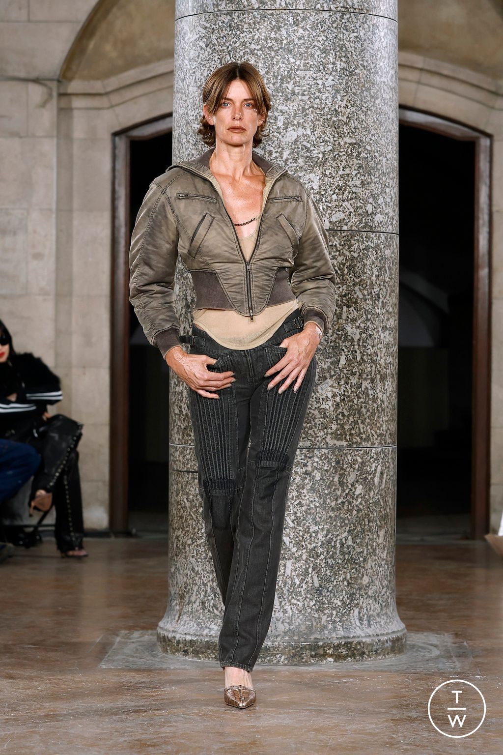 Fashion Week London Spring-Summer 2025 look 11 from the KNWLS collection womenswear