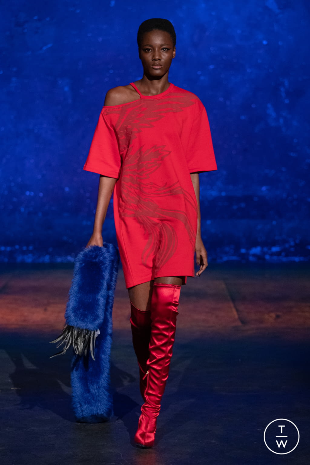 Fashion Week Paris Fall/Winter 2021 look 9 from the Koché collection womenswear