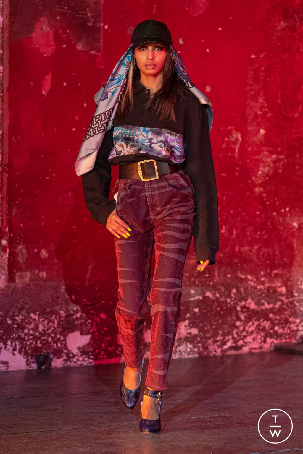 Fashion Week Paris Fall/Winter 2021 look 13 from the Koché collection 女装