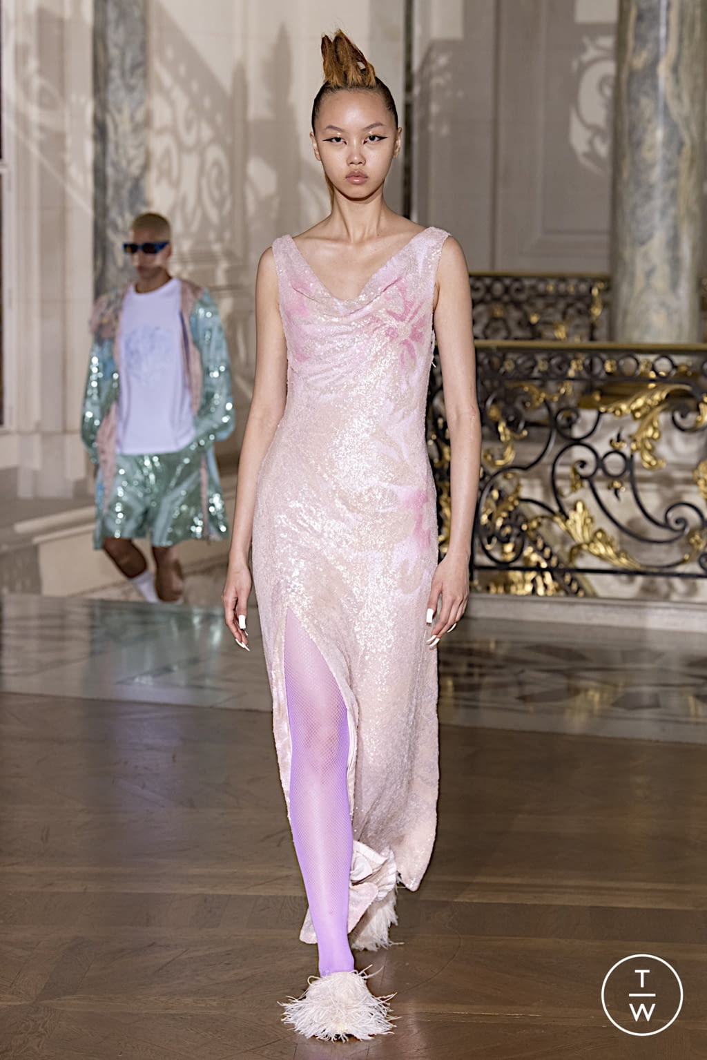 Fashion Week Paris Spring/Summer 2022 look 7 from the Koché collection 女装