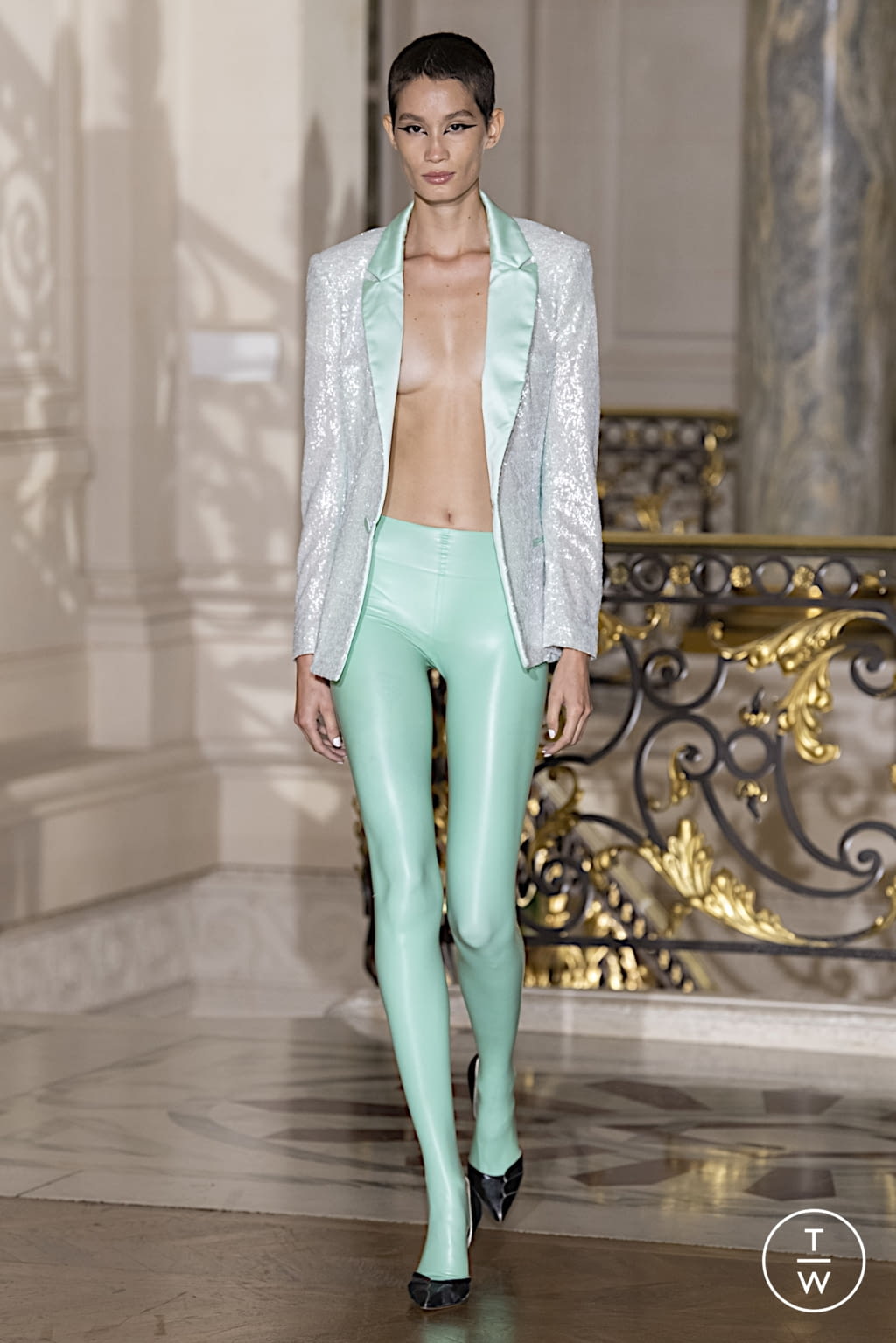 Fashion Week Paris Spring/Summer 2022 look 12 from the Koché collection 女装