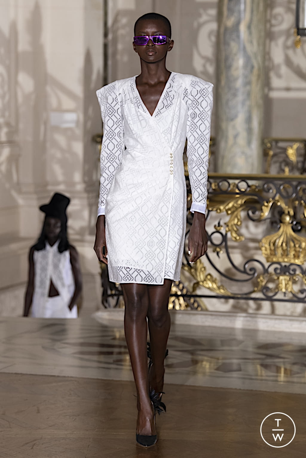 Fashion Week Paris Spring/Summer 2022 look 20 from the Koché collection womenswear