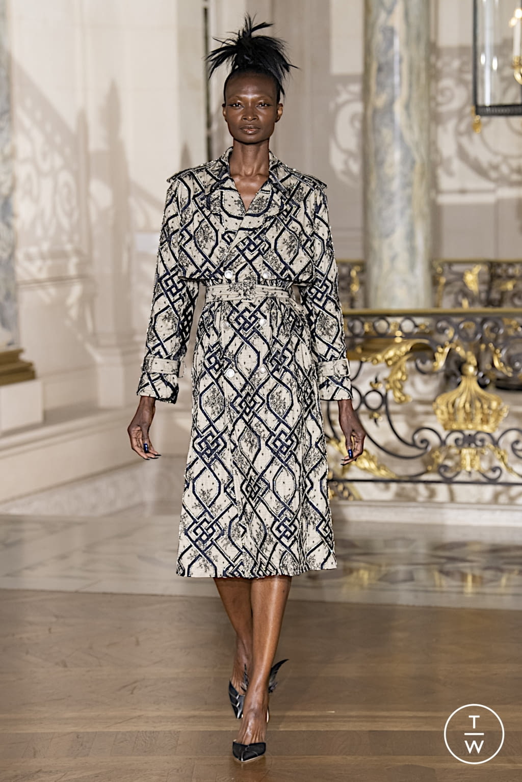 Fashion Week Paris Spring/Summer 2022 look 43 from the Koché collection womenswear