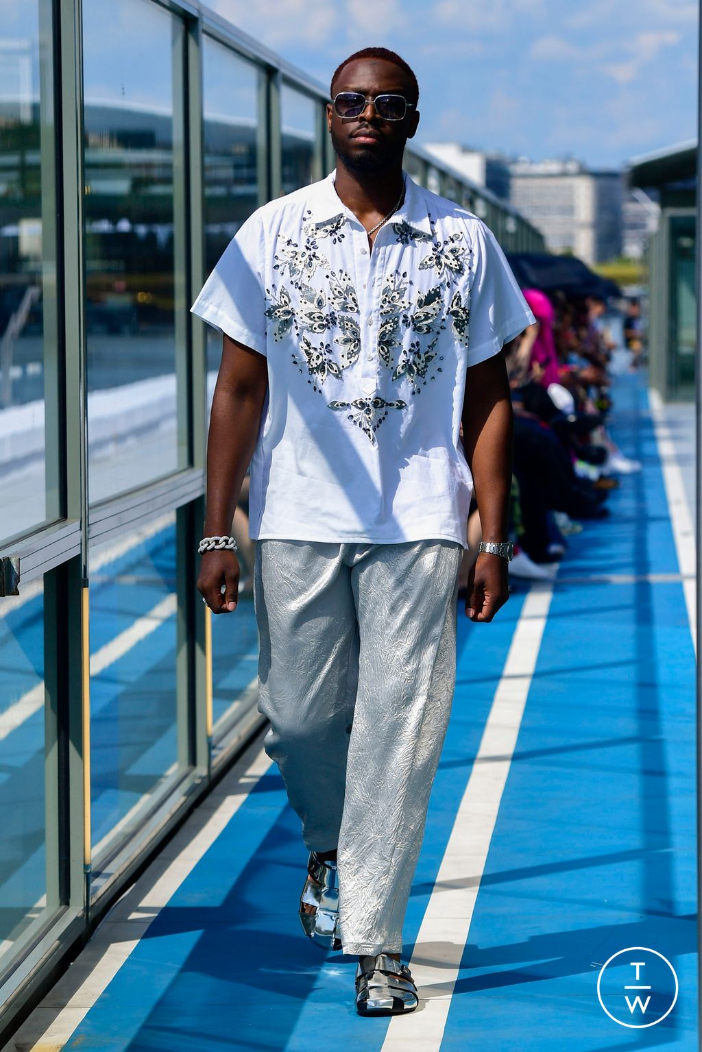 Fashion Week Paris Spring/Summer 2024 look 43 from the Koché collection menswear