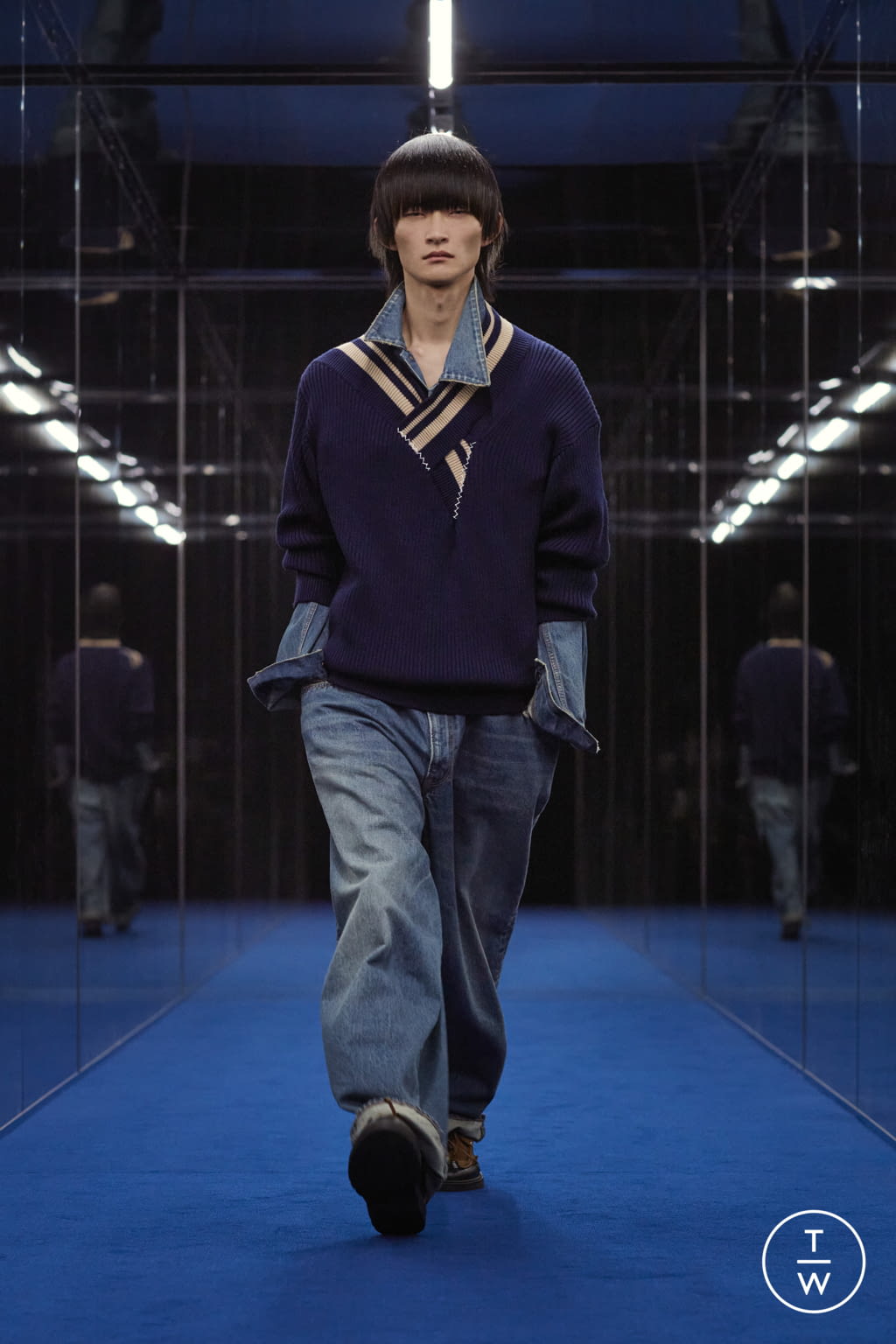Fashion Week Paris Fall/Winter 2022 look 18 de la collection Kolor menswear