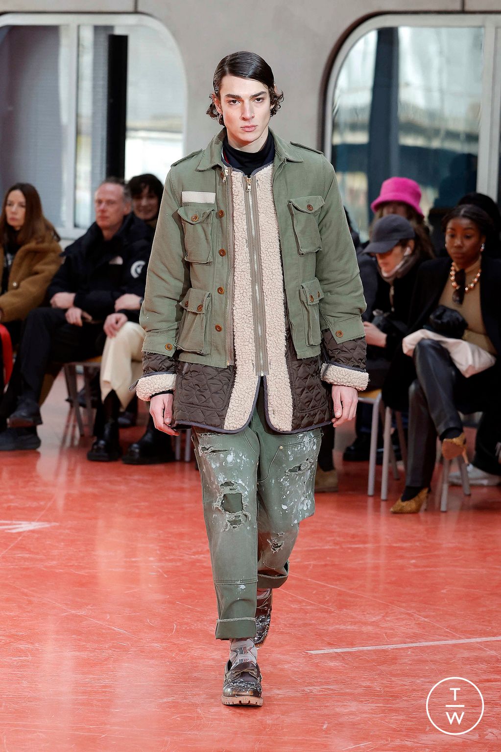 Fashion Week Paris Fall/Winter 2024 look 14 de la collection Kolor menswear