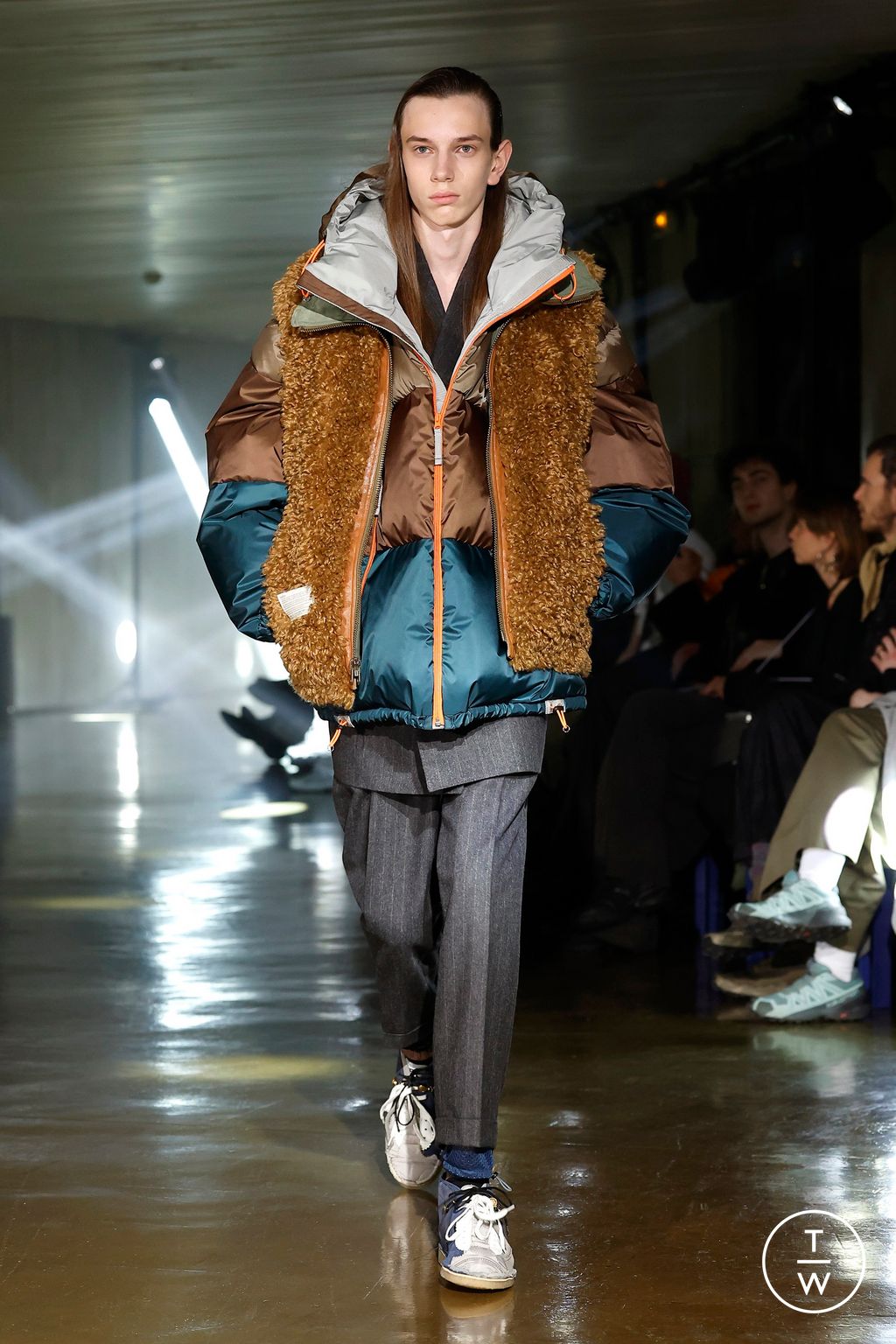 Fashion Week Paris Fall/Winter 2025 look 5 from the Kolor collection menswear