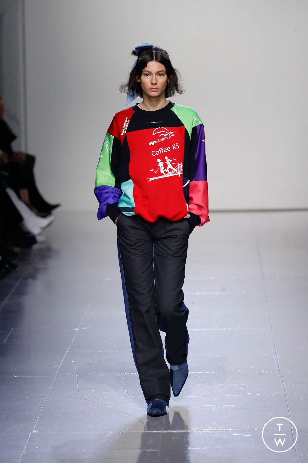 Fashion Week London Fall/Winter 2023 look 19 from the KSENIASCHNAIDER collection womenswear