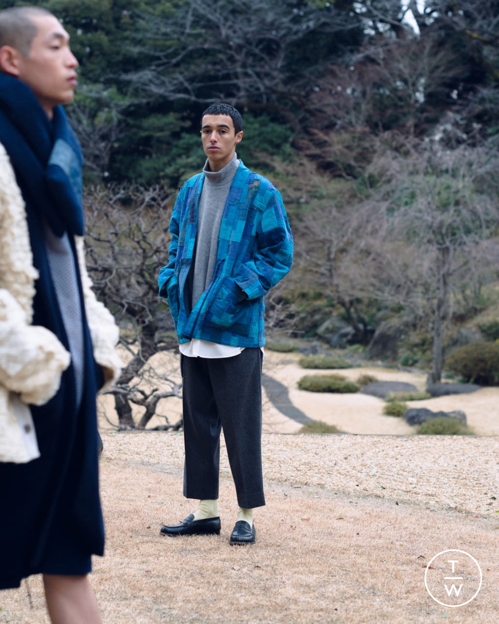 Fashion Week New York Fall/Winter 2021 look 12 from the Kuon collection menswear