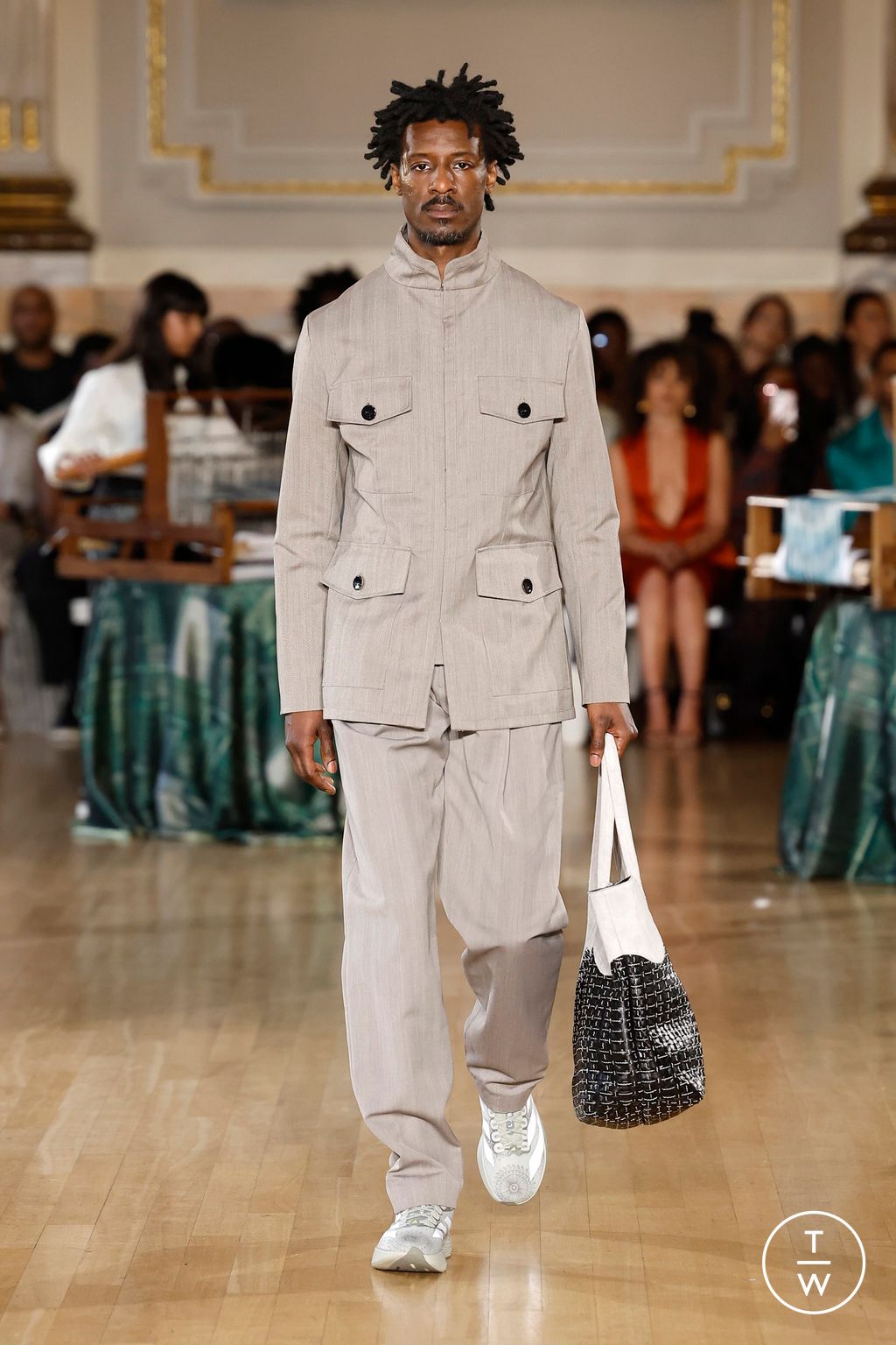 Fashion Week London Fall/Winter 2026 look 1 from the Labrum London collection womenswear