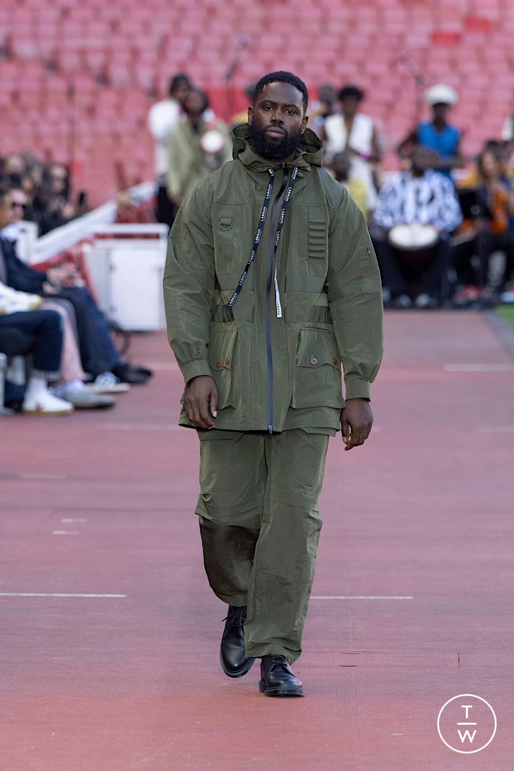 Fashion Week London Spring/Summer 2025 look 1 from the Labrum London collection womenswear