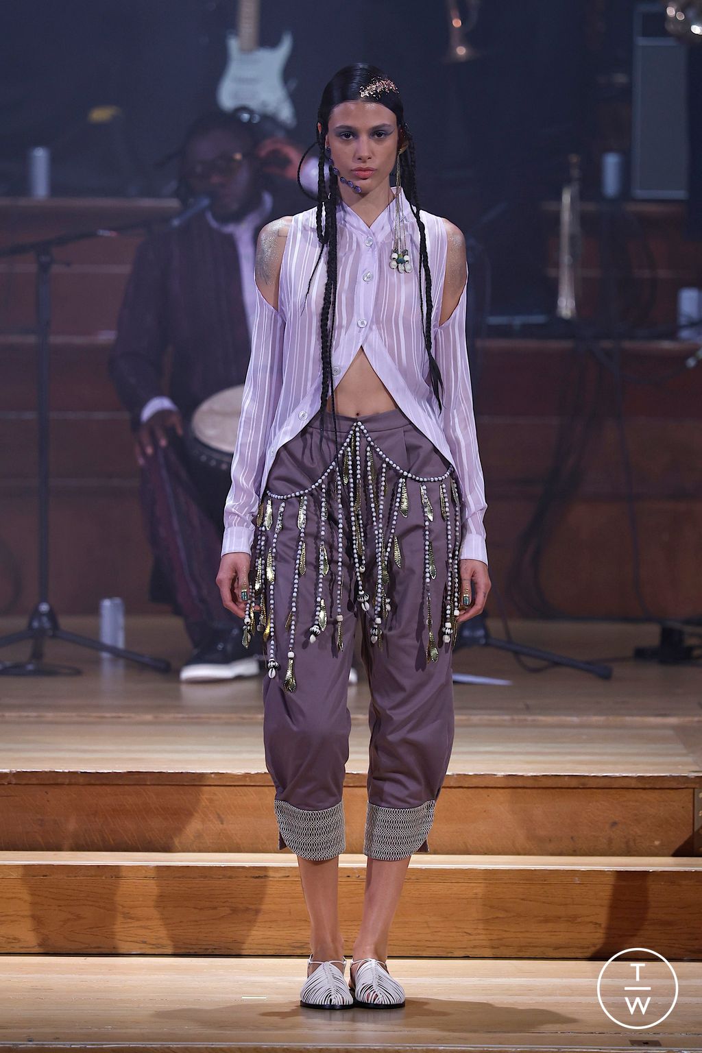 Fashion Week London Spring/Summer 2026 look 22 from the Labrum London collection womenswear