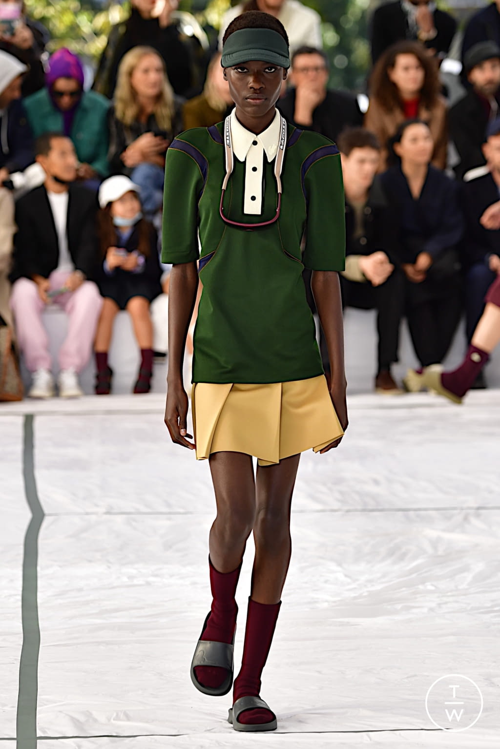 Fashion Week Paris Spring/Summer 2022 look 4 from the Lacoste collection womenswear