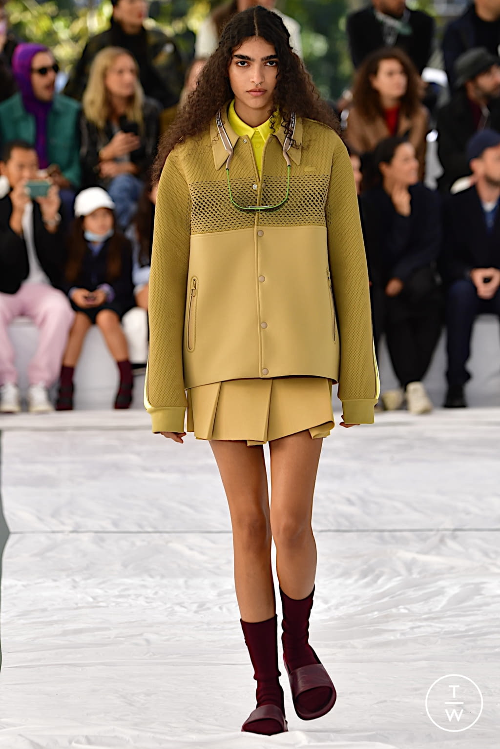 Fashion Week Paris Spring/Summer 2022 look 17 from the Lacoste collection womenswear
