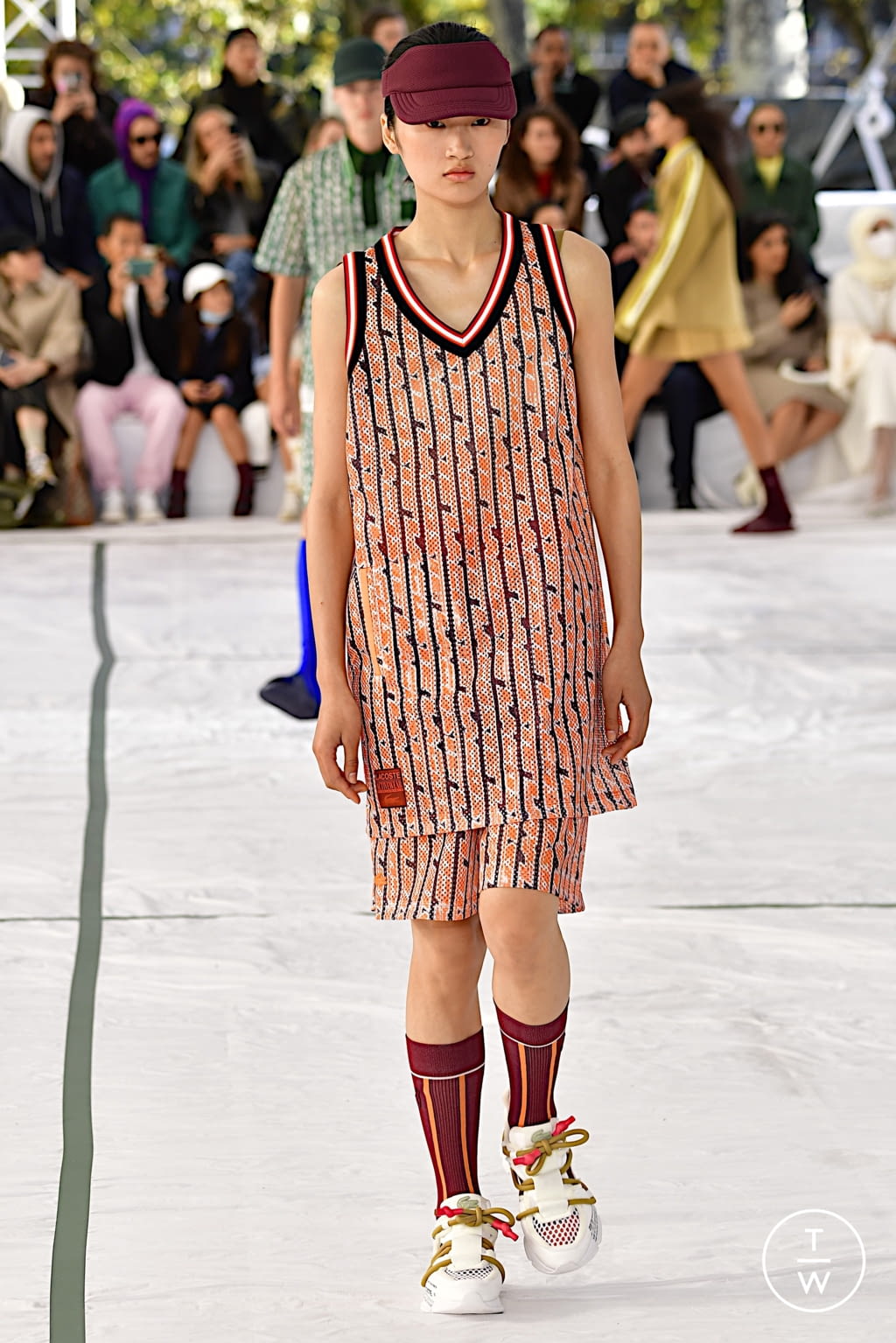 Fashion Week Paris Spring/Summer 2022 look 19 from the Lacoste collection 女装