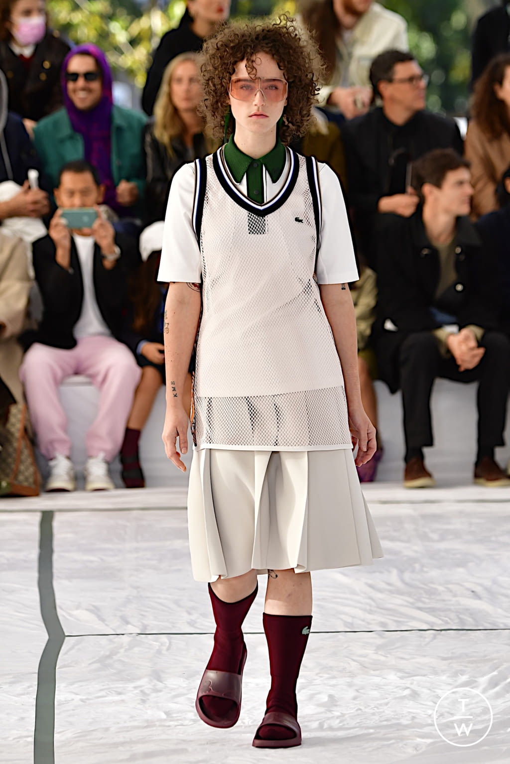 Fashion Week Paris Spring/Summer 2022 look 34 from the Lacoste collection womenswear