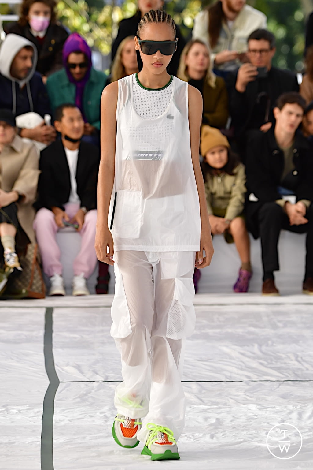 Fashion Week Paris Spring/Summer 2022 look 40 from the Lacoste collection womenswear