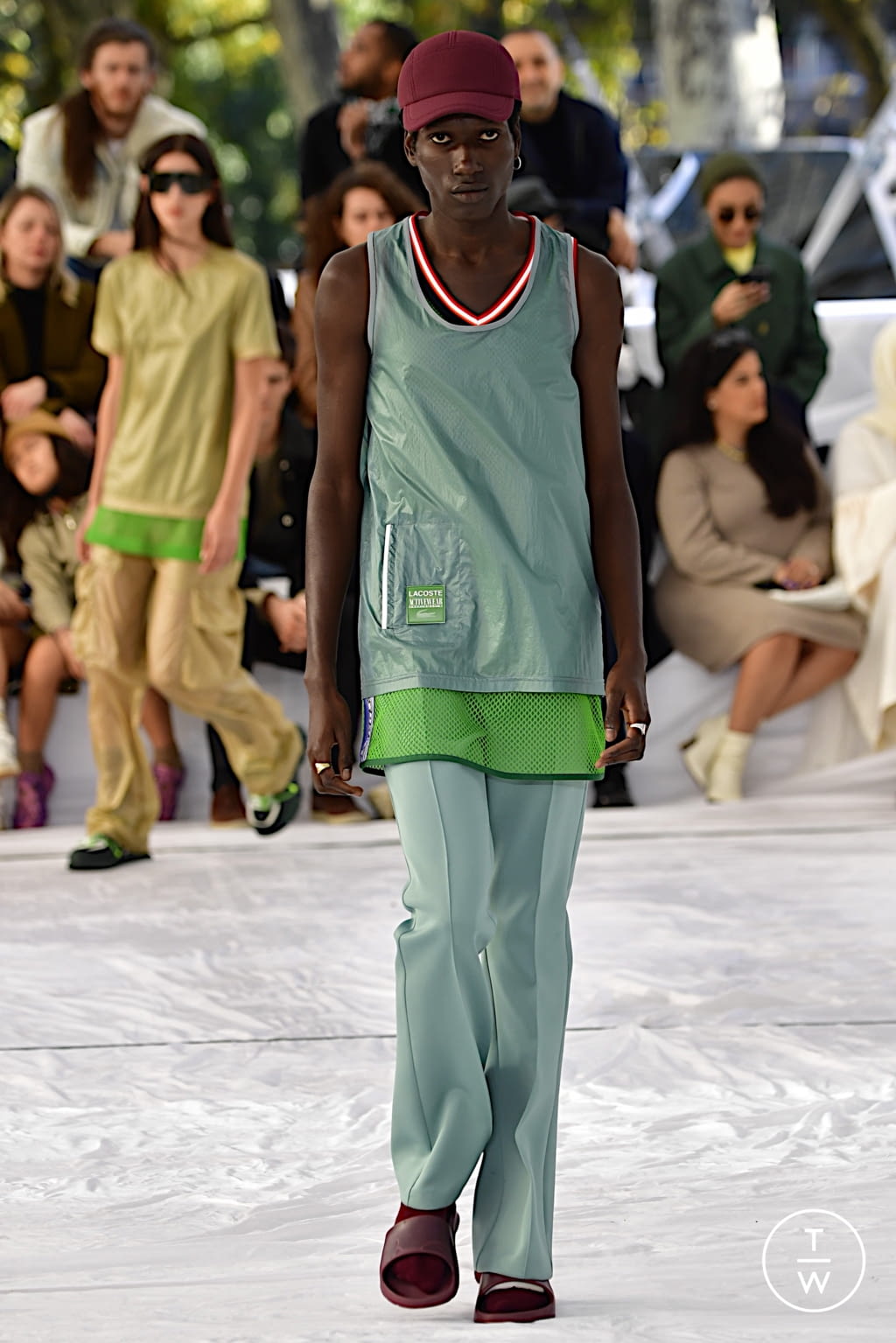 Fashion Week Paris Spring/Summer 2022 look 41 from the Lacoste collection womenswear