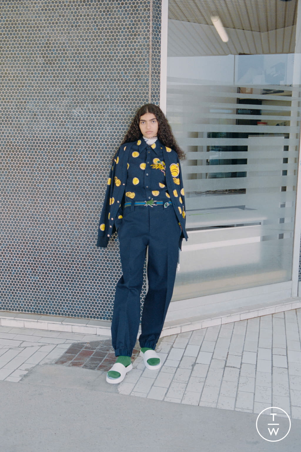 Fashion Week Paris Fall/Winter 2021 look 5 from the Lacoste collection 女装