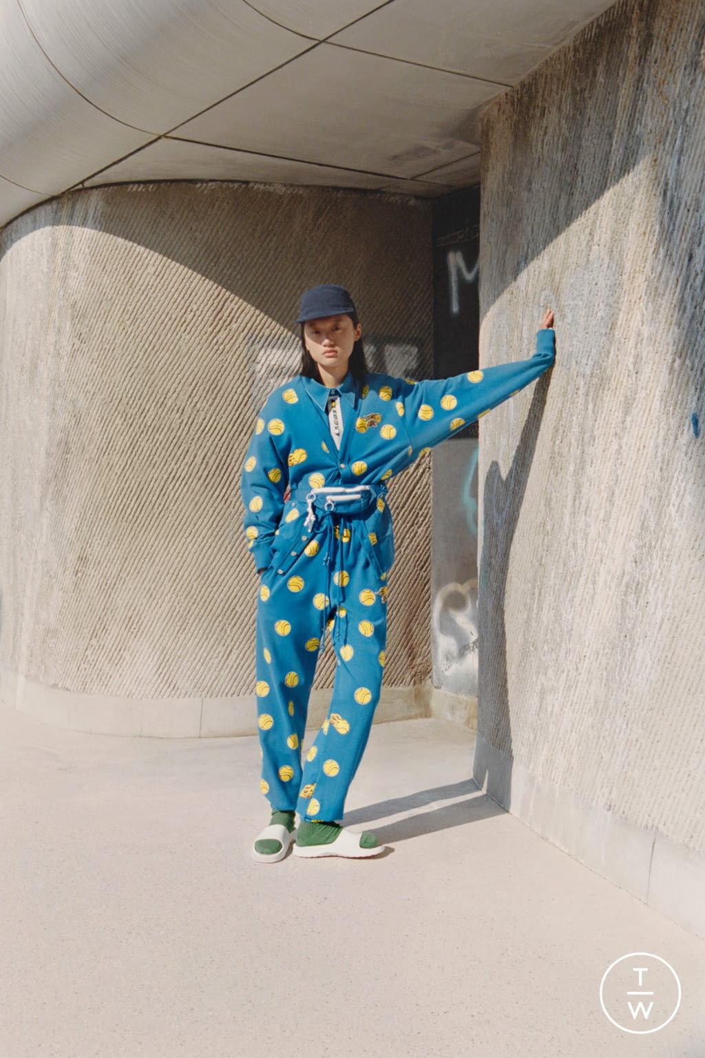 Fashion Week Paris Fall/Winter 2021 look 6 from the Lacoste collection womenswear