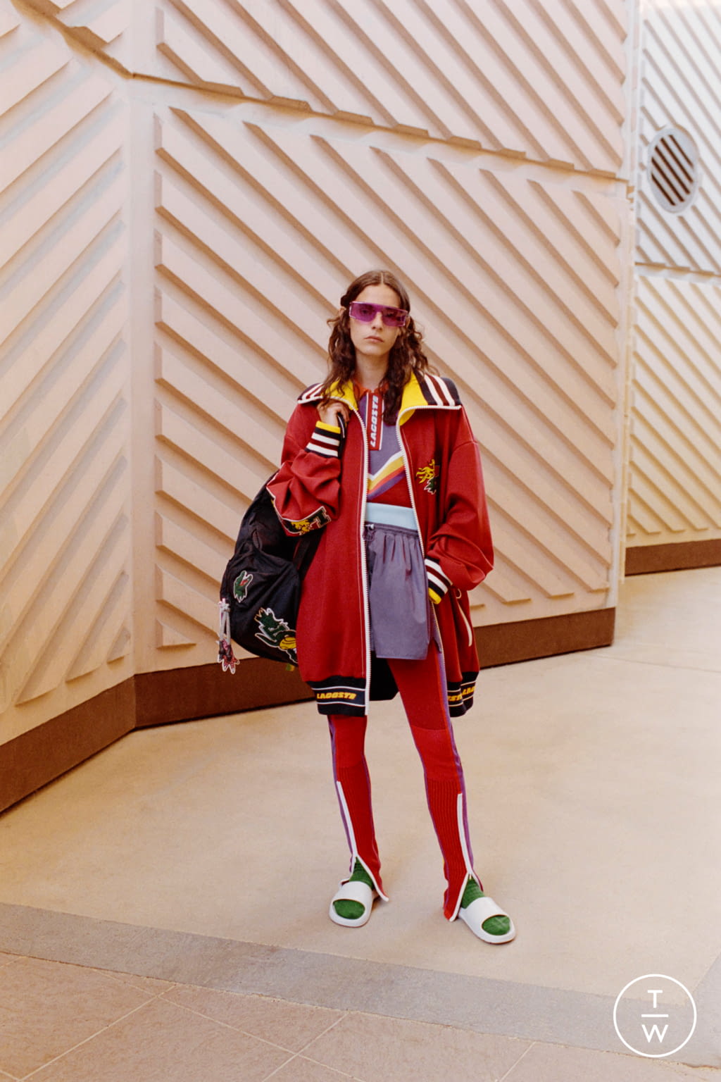 Fashion Week Paris Fall/Winter 2021 look 19 from the Lacoste collection womenswear