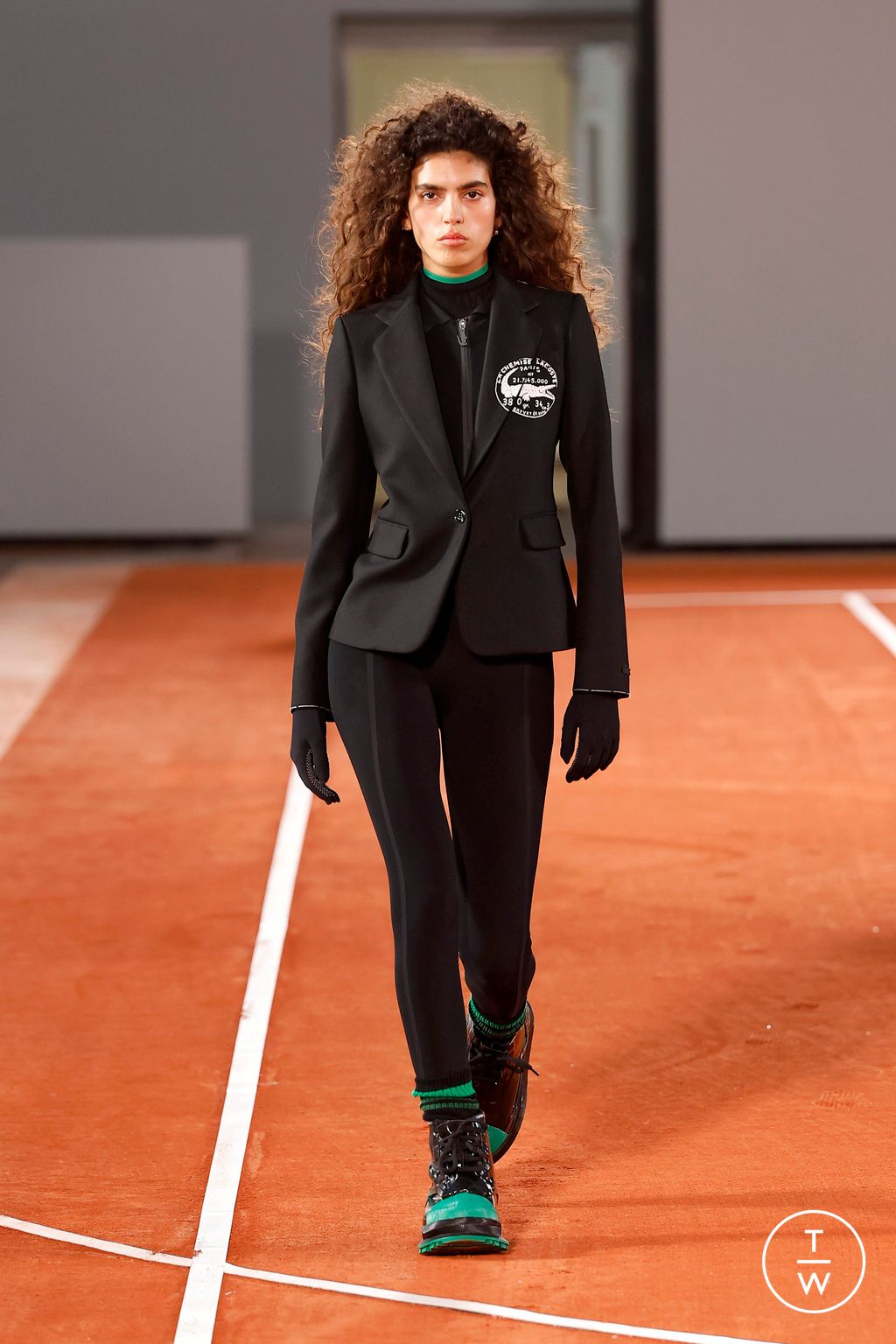 Fashion Week Paris Fall/Winter 2024 look 4 from the Lacoste collection womenswear