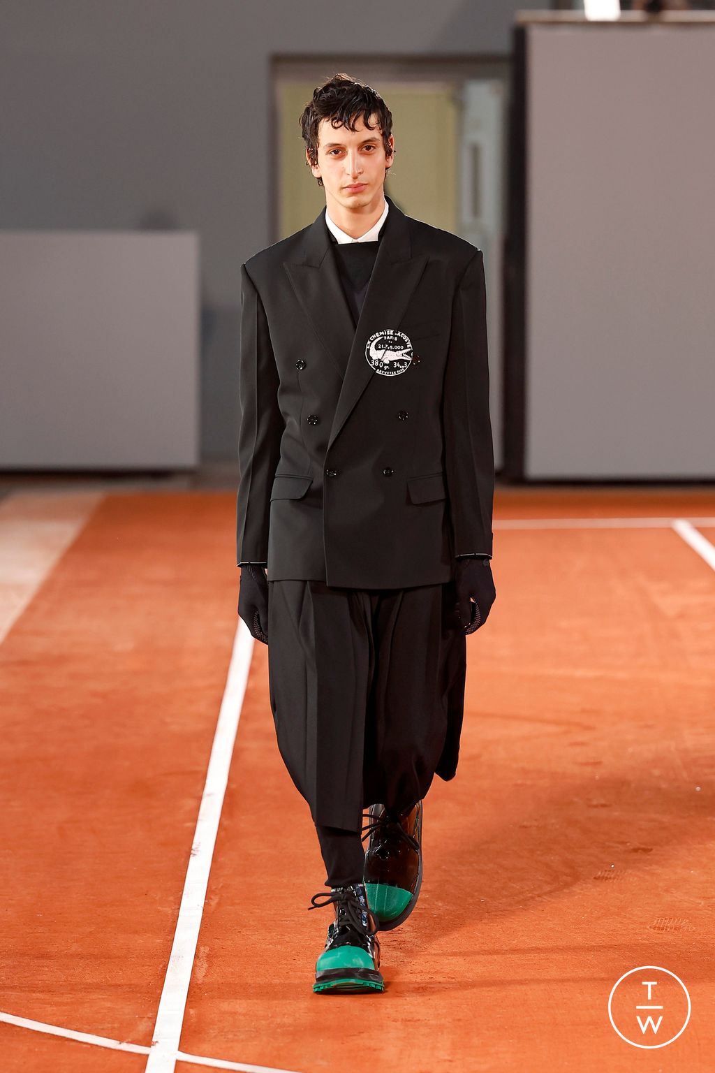 Fashion Week Paris Fall/Winter 2024 look 5 de la collection Lacoste womenswear