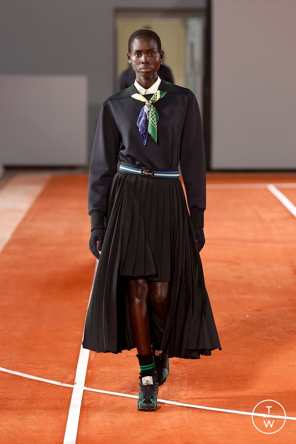 Fashion Week Paris Fall/Winter 2024 look 8 de la collection Lacoste womenswear