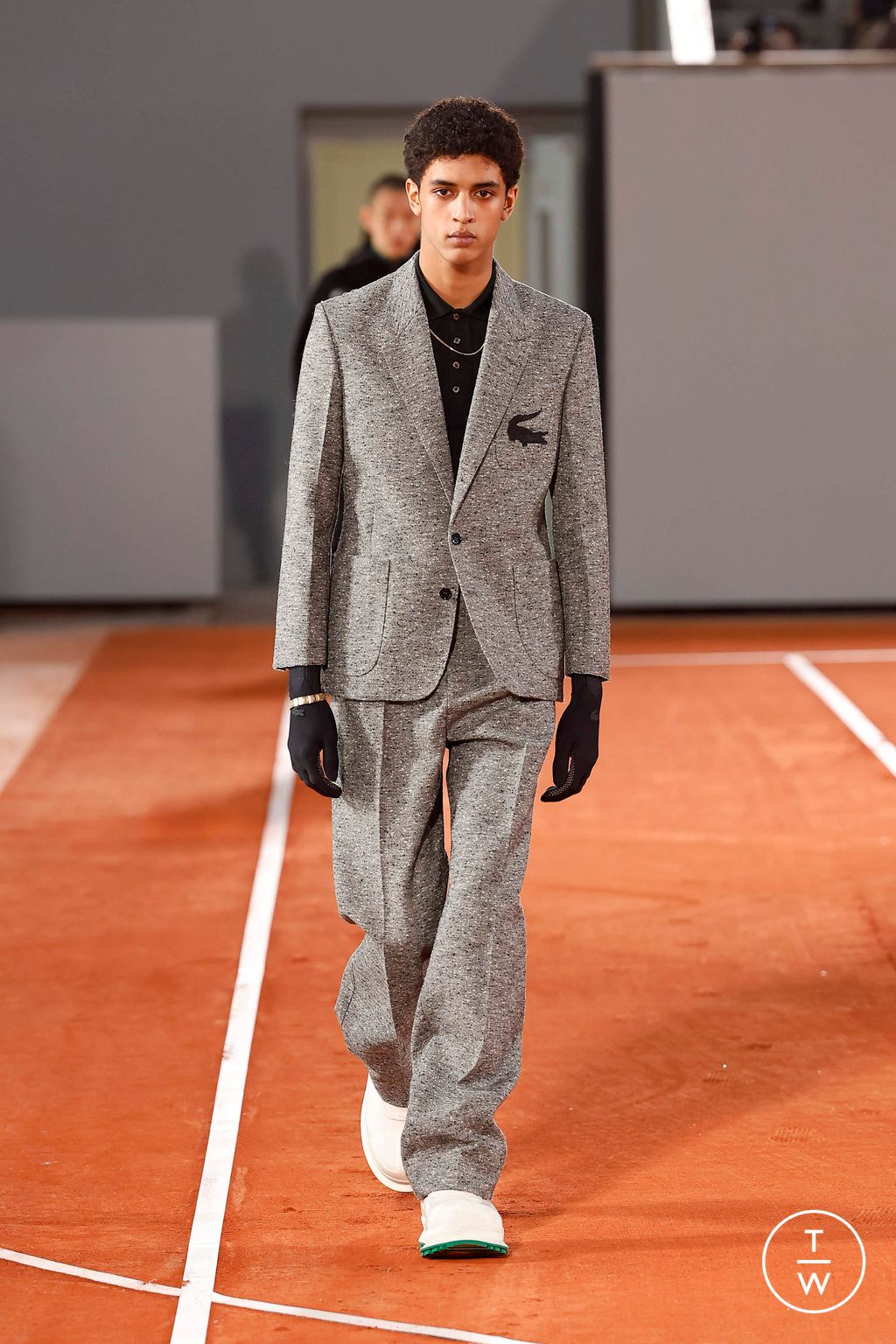 Fashion Week Paris Fall/Winter 2024 look 12 from the Lacoste collection womenswear