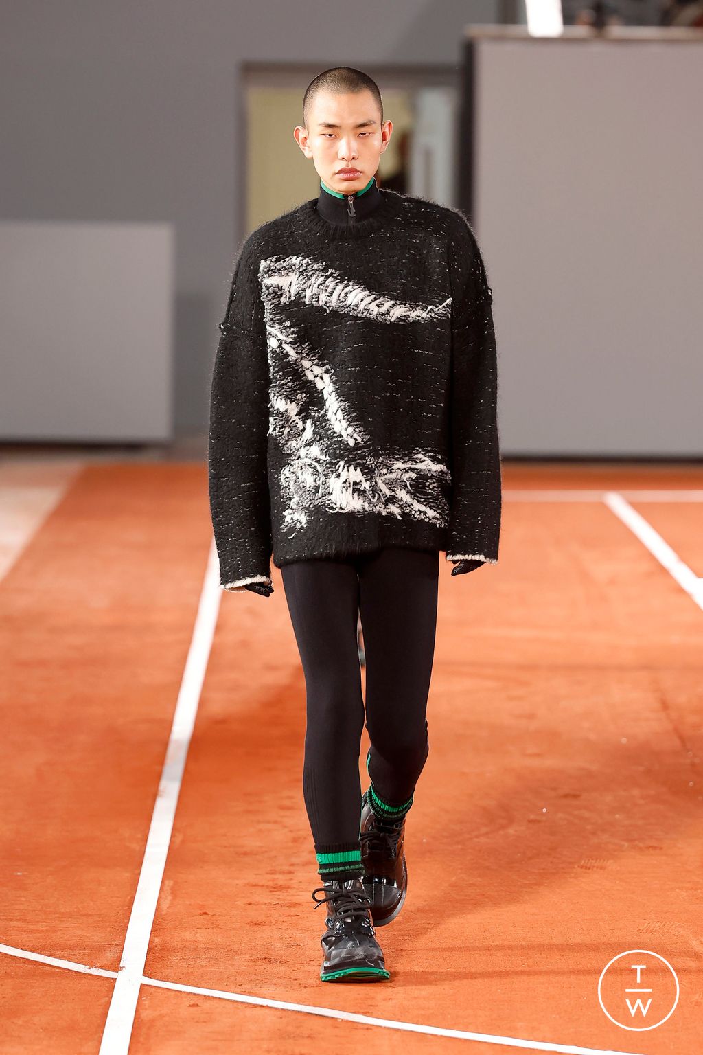 Fashion Week Paris Fall/Winter 2024 look 13 from the Lacoste collection womenswear