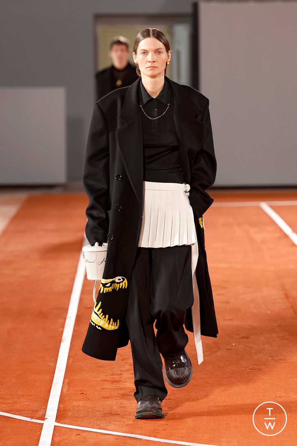 Fashion Week Paris Fall/Winter 2024 look 16 de la collection Lacoste womenswear