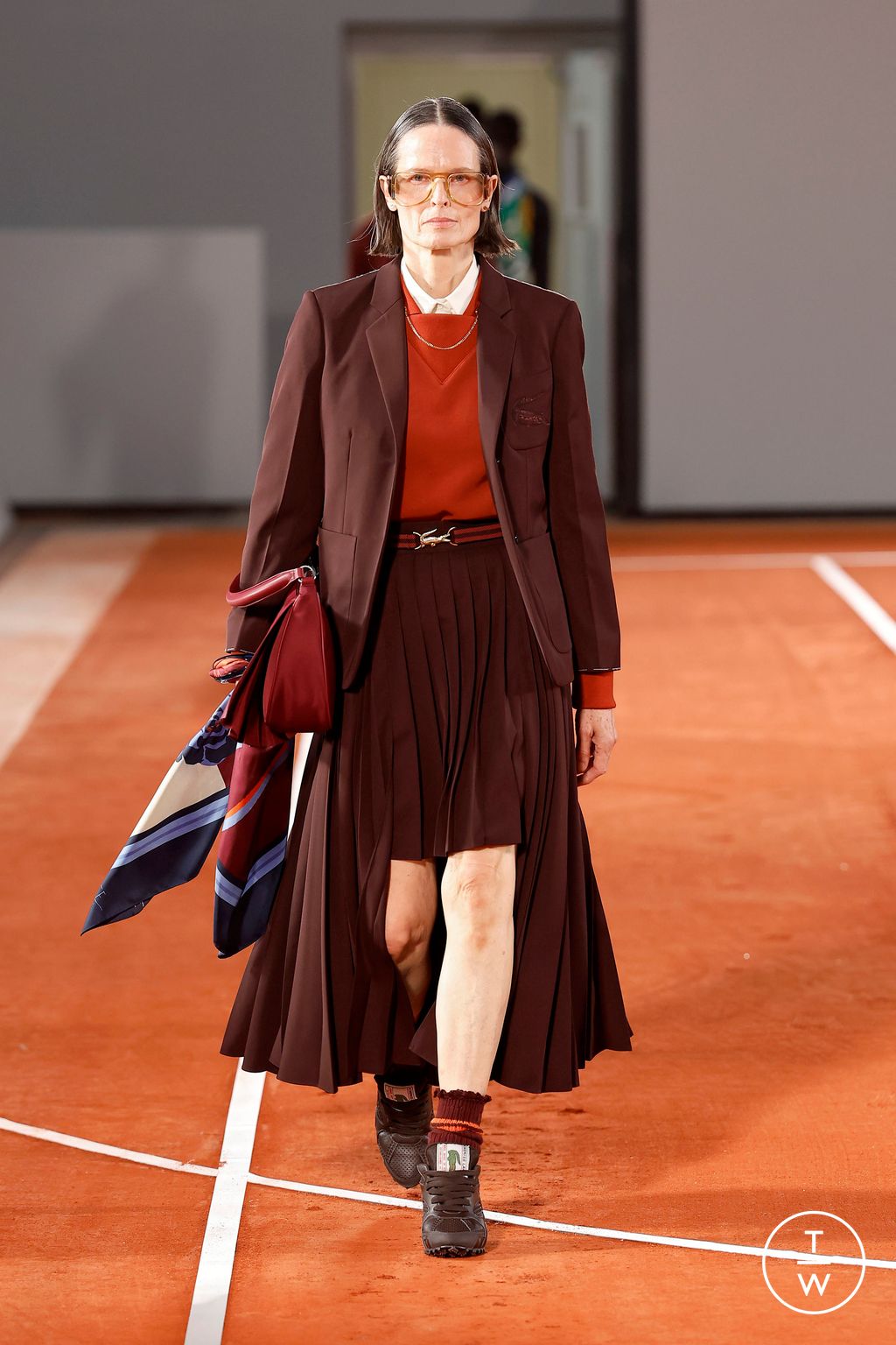 Fashion Week Paris Fall/Winter 2024 look 22 from the Lacoste collection womenswear