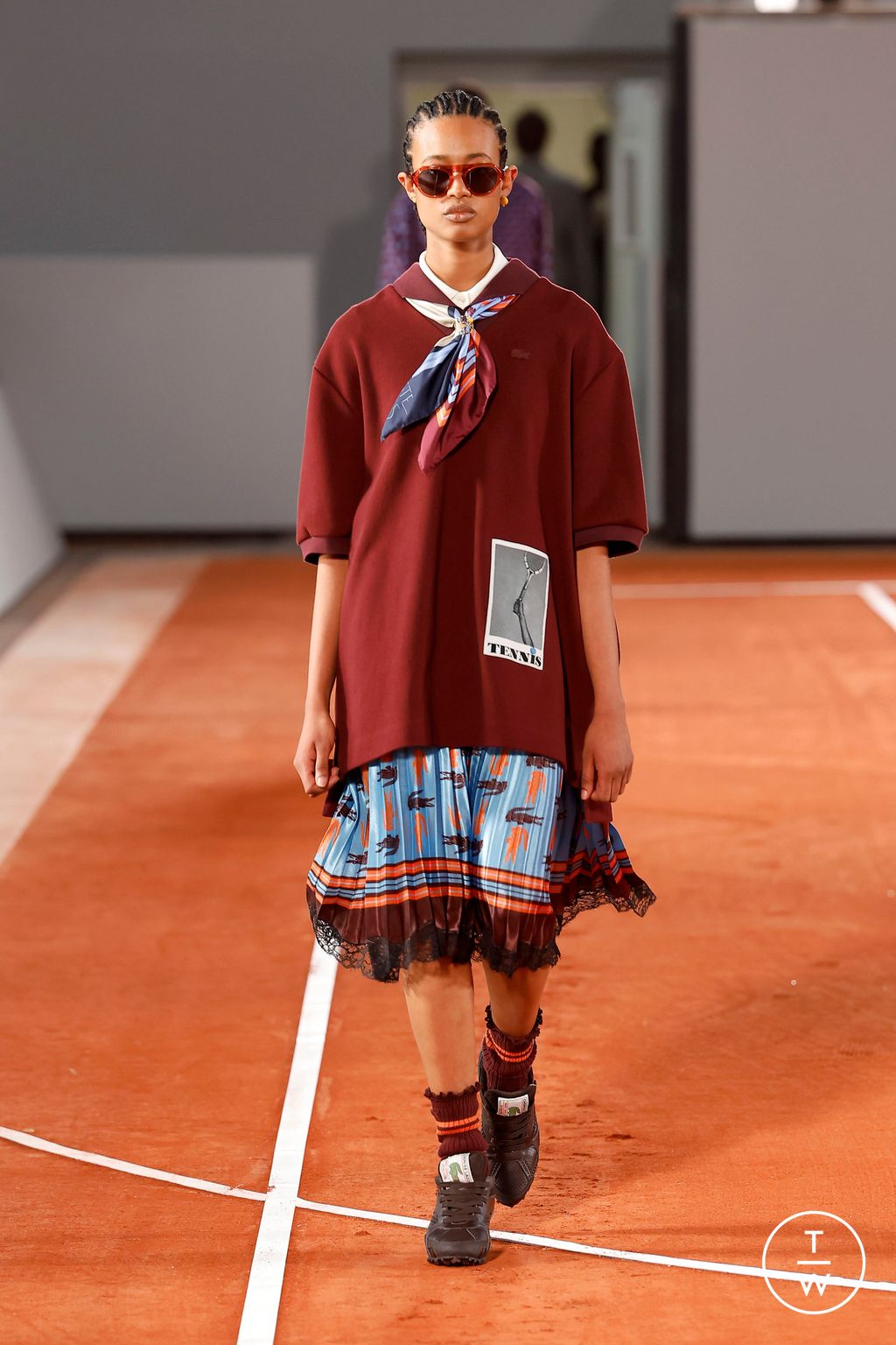 Fashion Week Paris Fall/Winter 2024 look 23 from the Lacoste collection womenswear